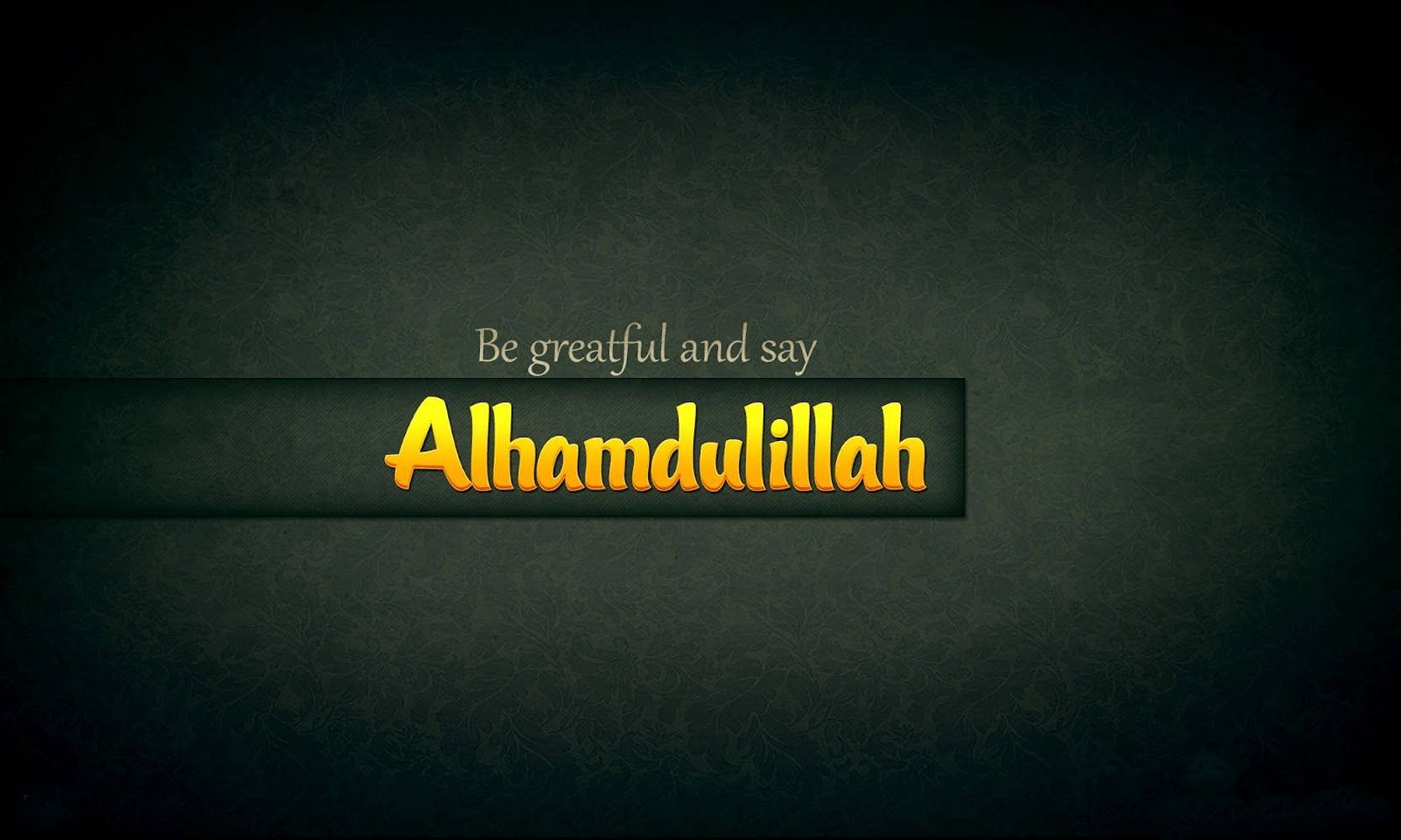 Alhamdulillah tummanvihreä grafiikkataide Taustakuvat