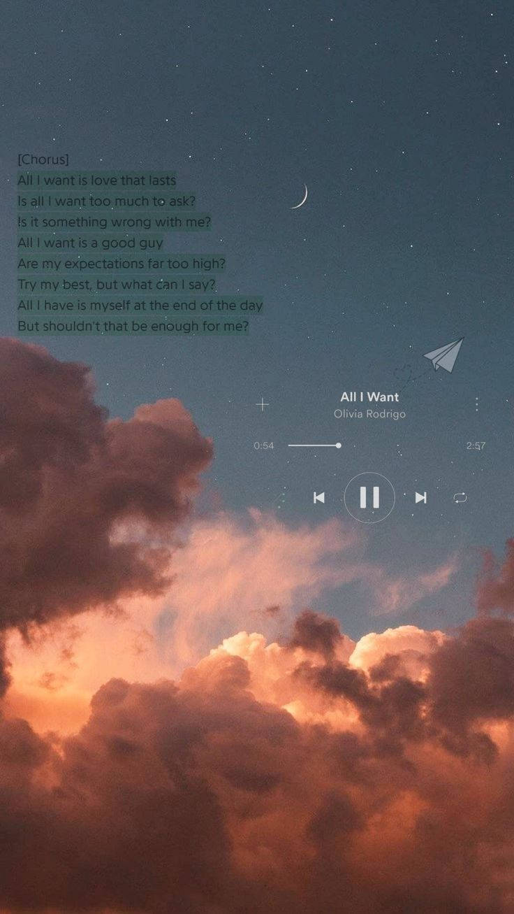 All I Want -musiikkia estetiikka Taustakuvat