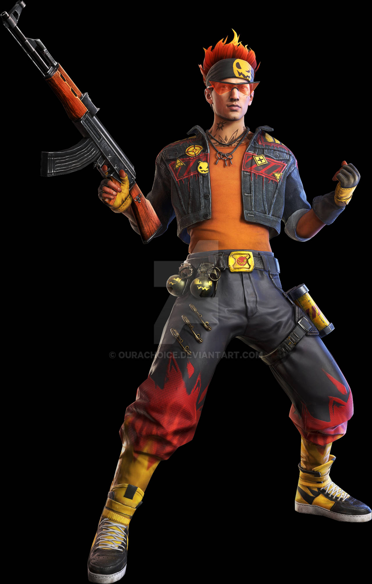 Alvaro Free Fire -hahmona Taustakuvat