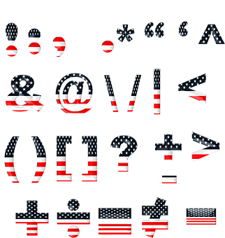 Amerikkalainen lippu välimerkit ja symbolit Taustakuvat