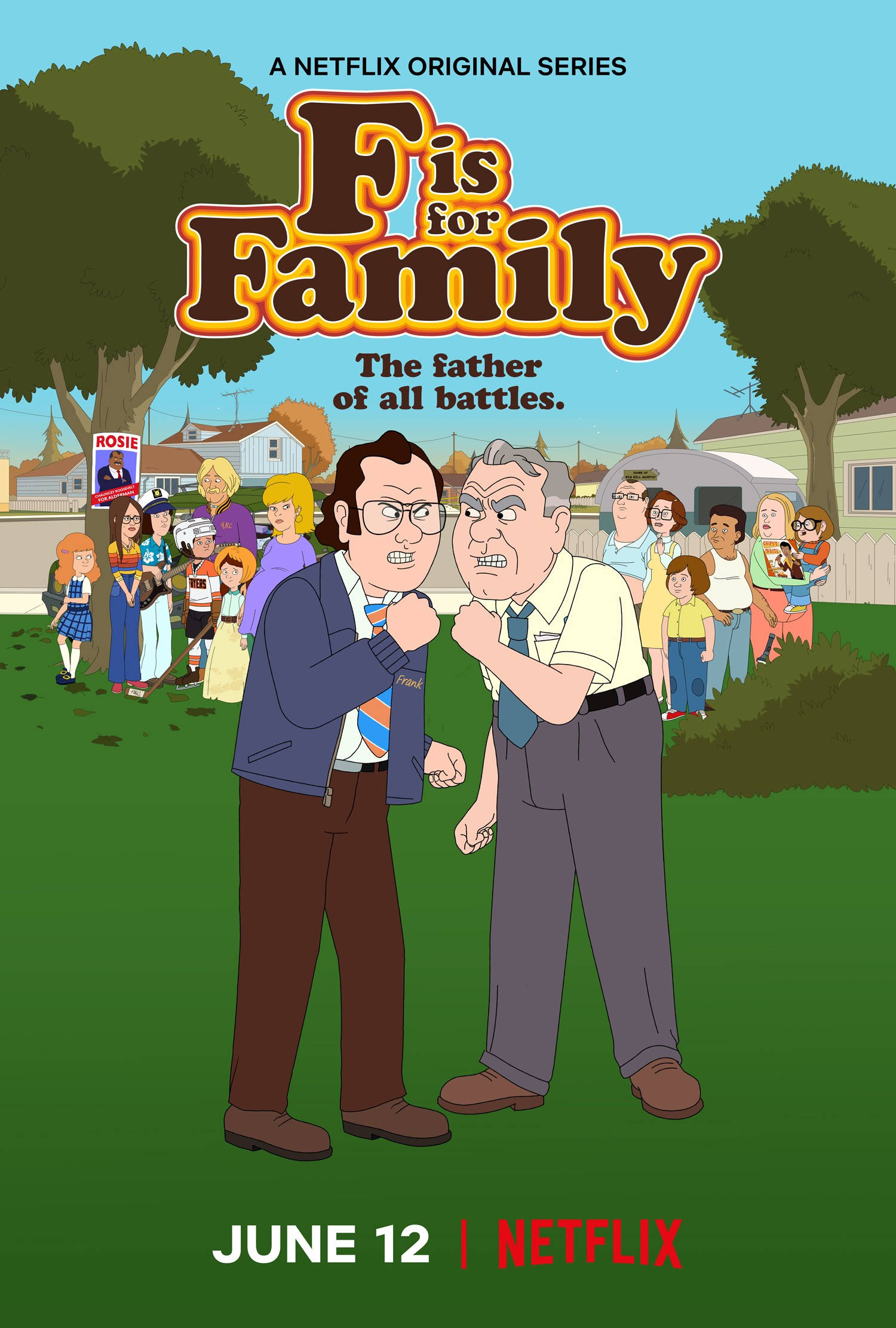 Amerikkalainen TV-sarja F Is For Family Taustakuvat