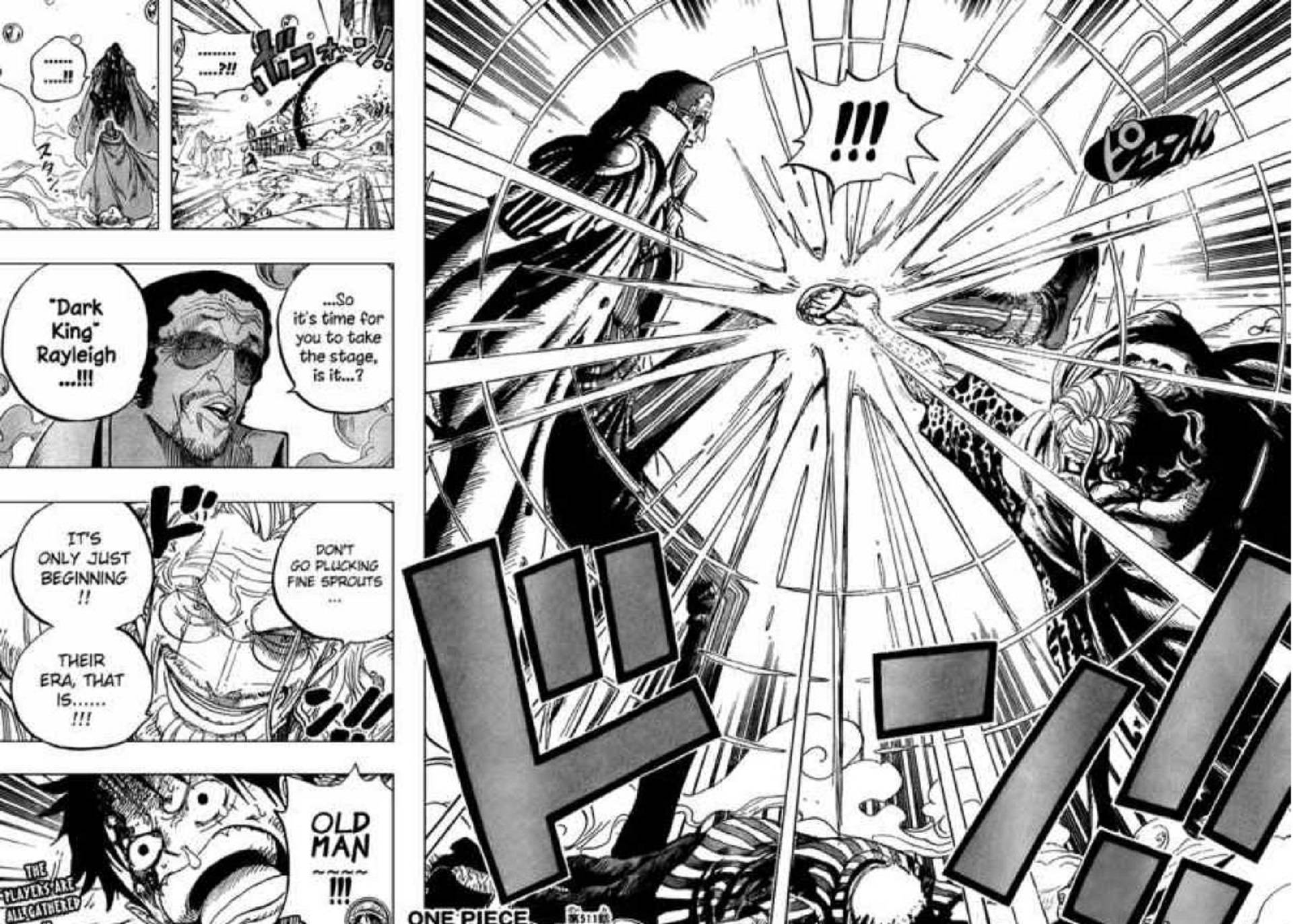 Amiraali Kizaru vastaan Rayleigh manga-paneeli Taustakuvat
