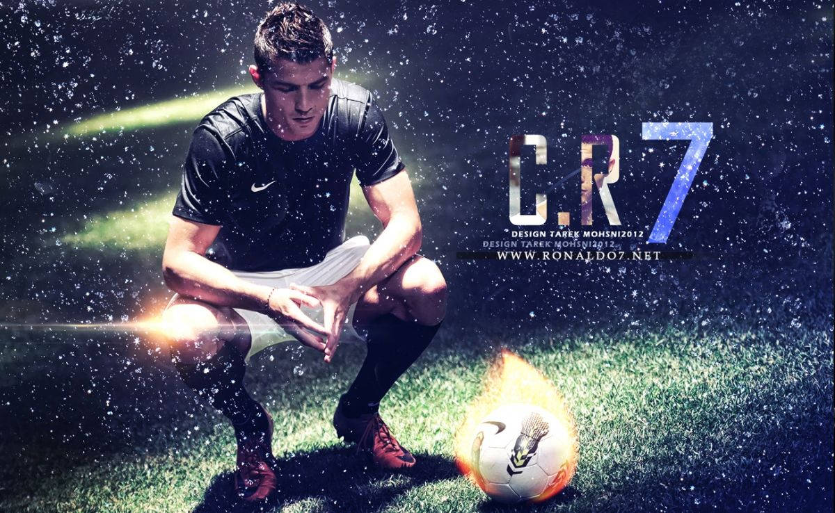 Cristiano Ronaldo keskittynyt taideteos -taustakuva