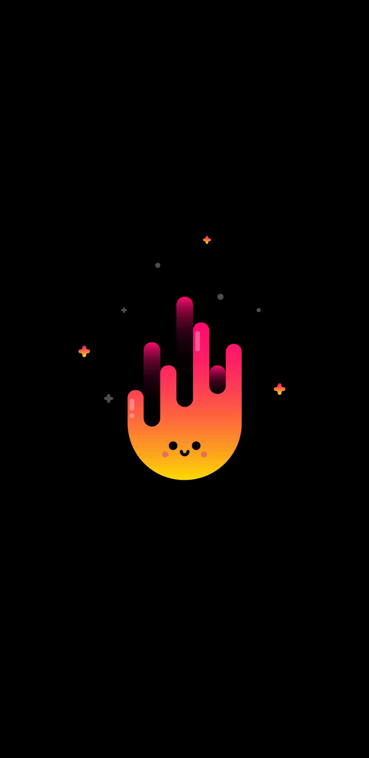 AMOLED-taustakuva söpö tulikasvo Taustakuvat
