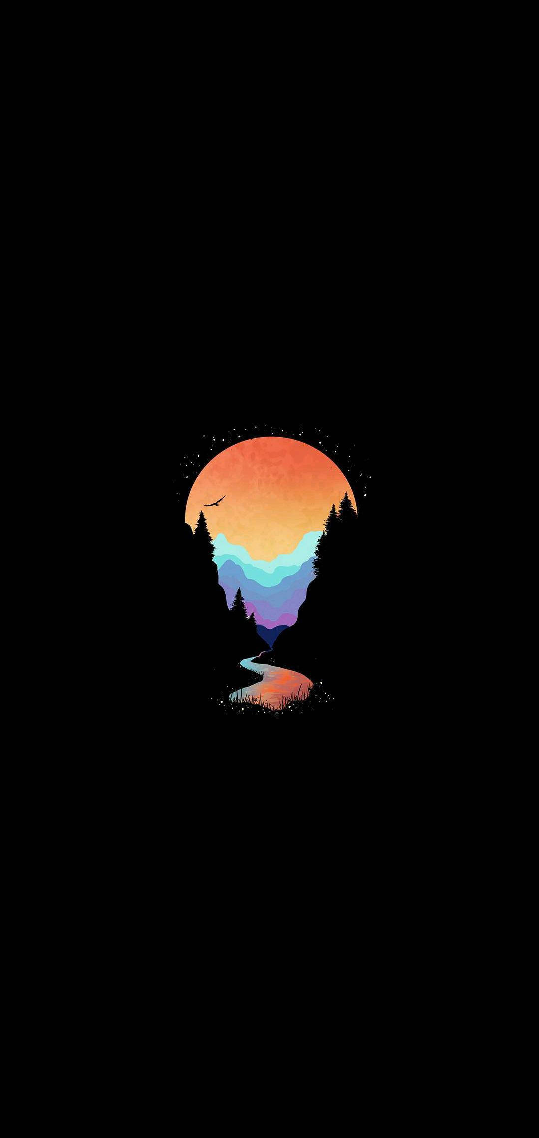 AMOLED-vuoristopurot Taustakuvat