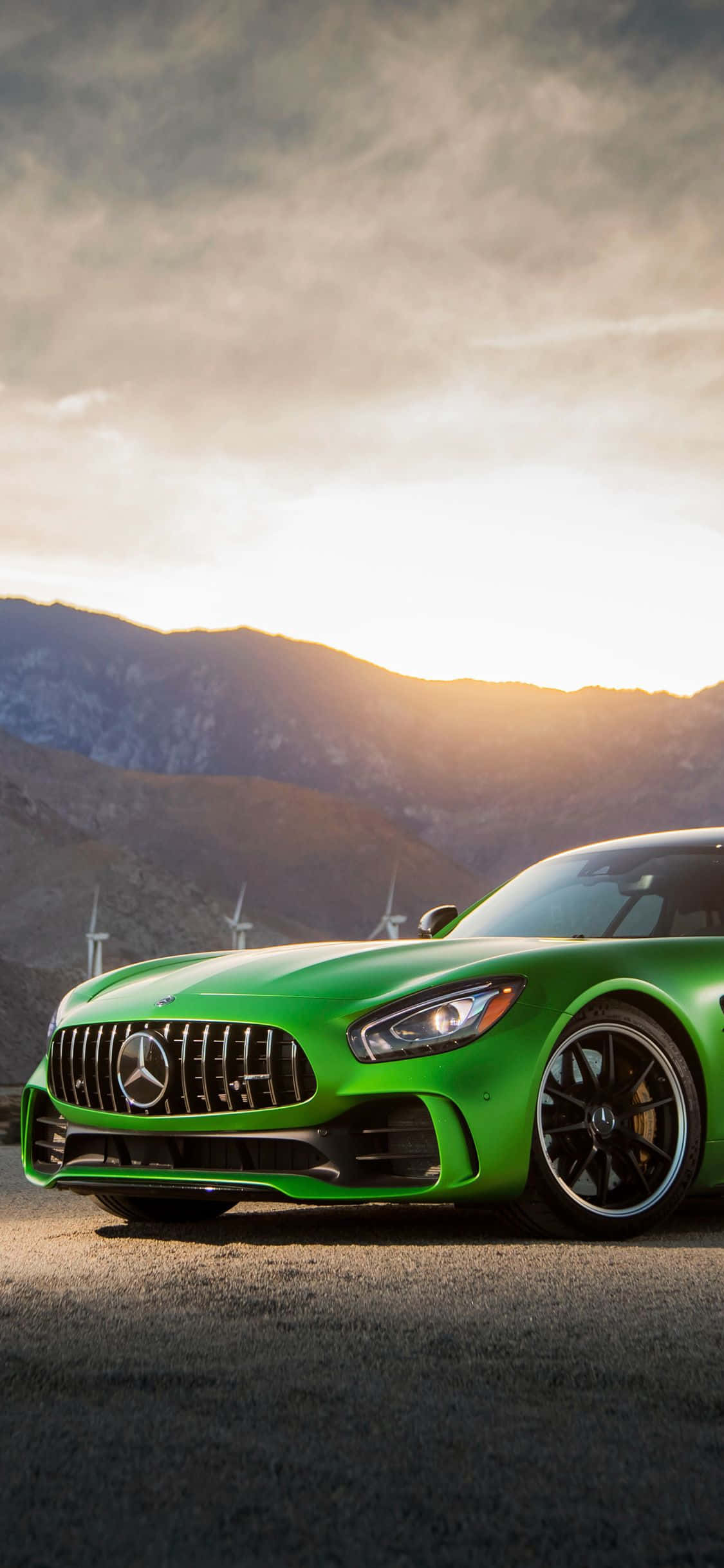 Android Amg Gt-r vihreä auringonnousu tausta Taustakuvat