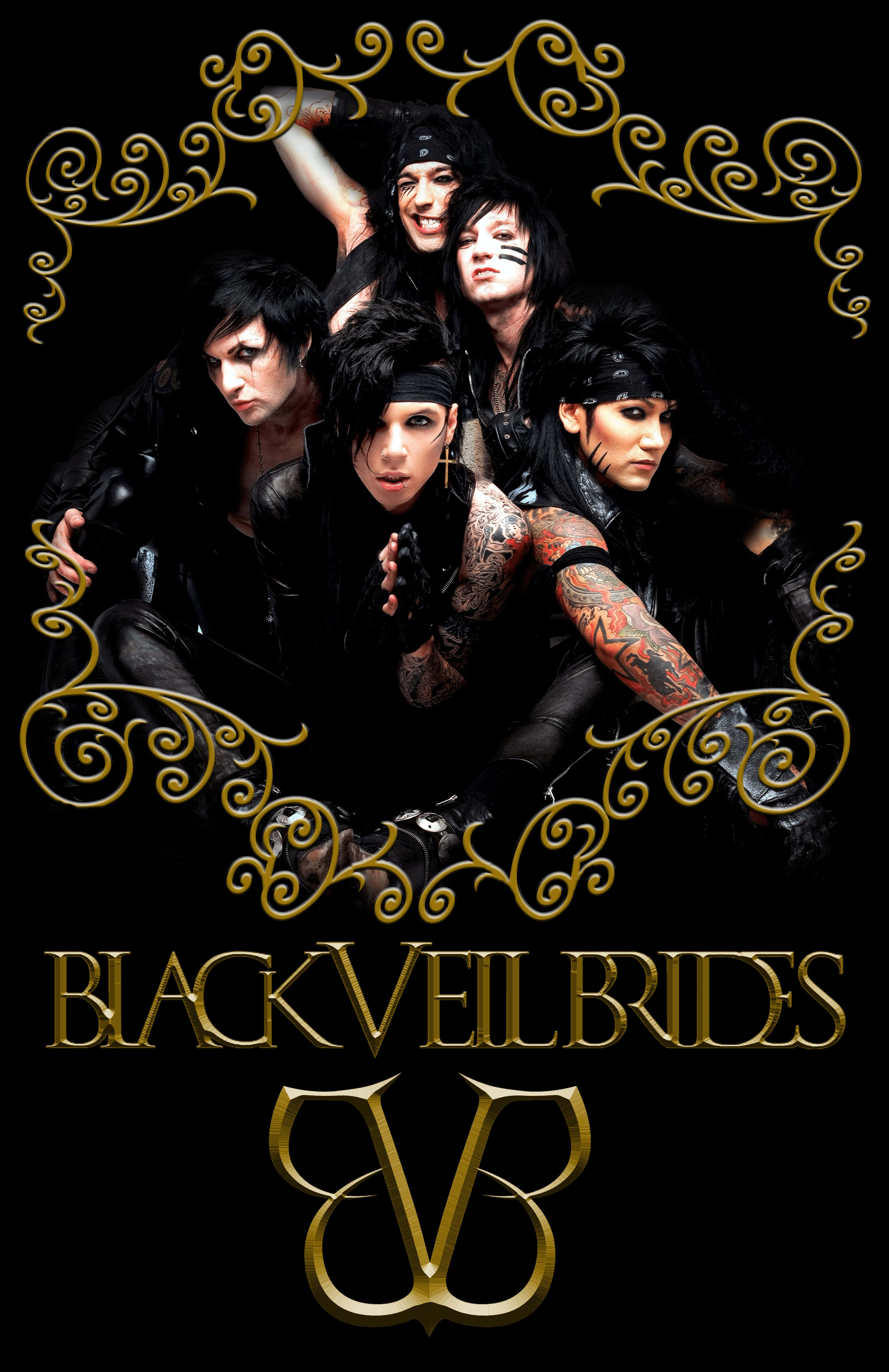 Andy Biersack yhtyeestä Black Veil Brides Taustakuvat