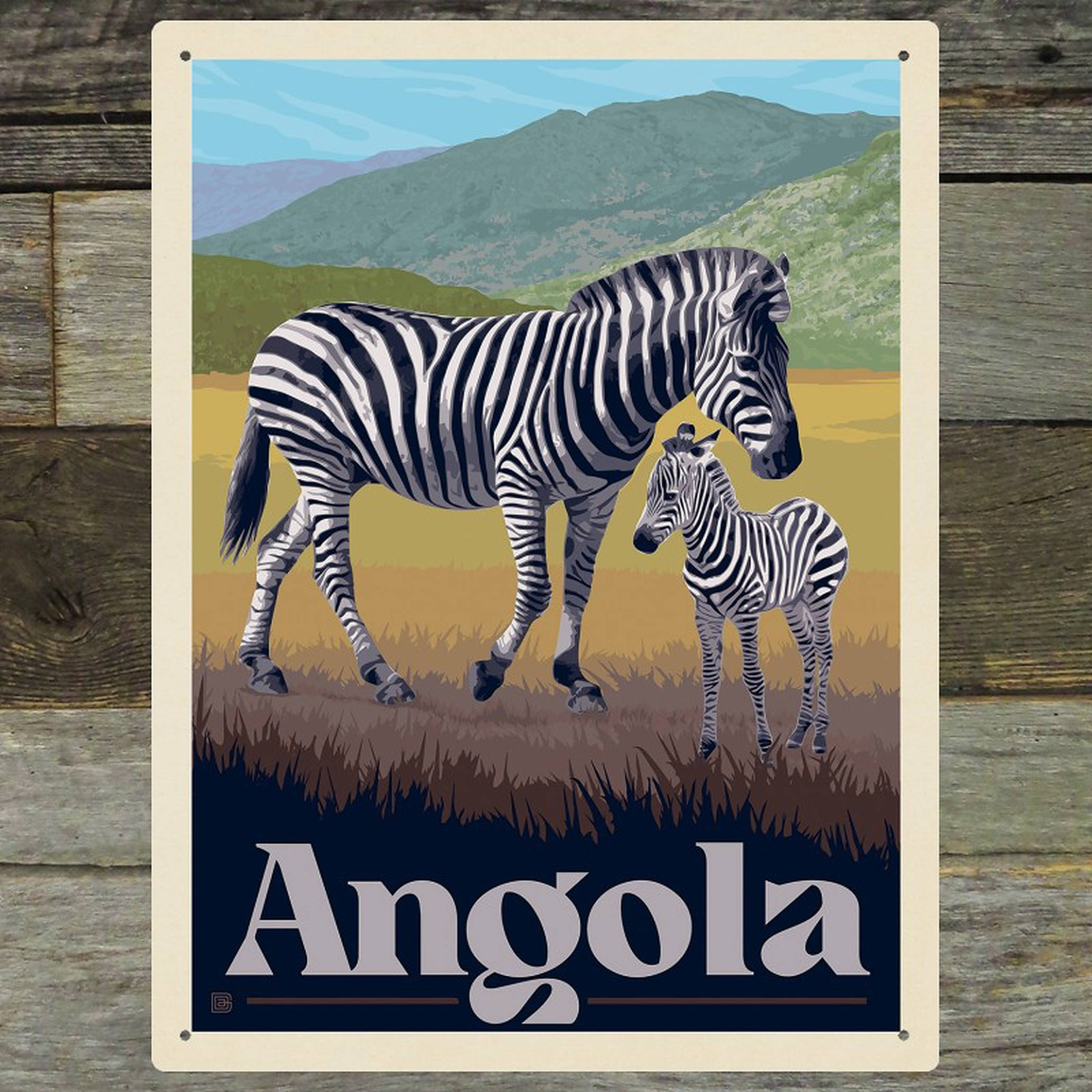 Angola-juliste seepran kanssa Taustakuvat