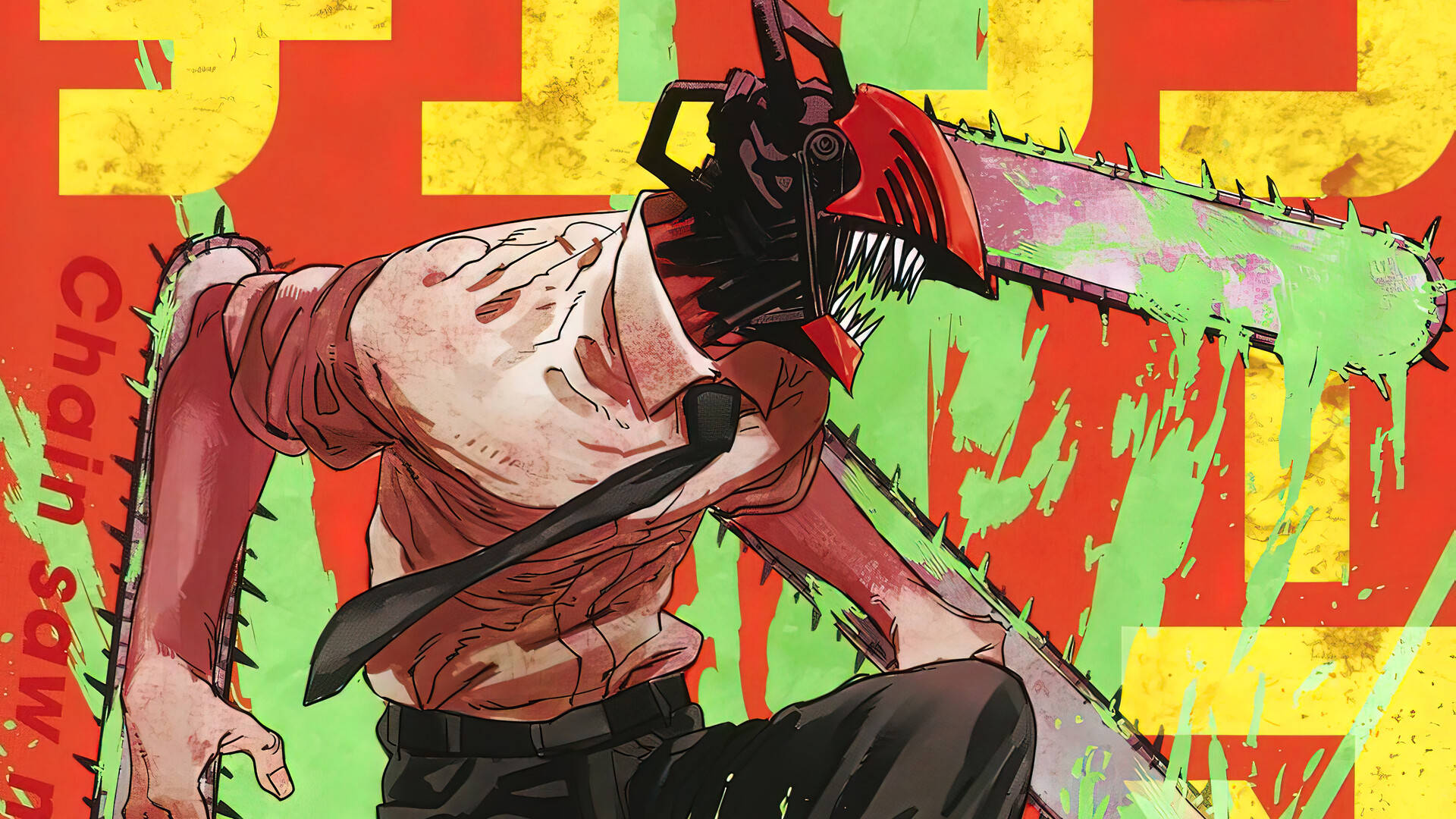 Anime Chainsaw Man Denji Taustakuvat