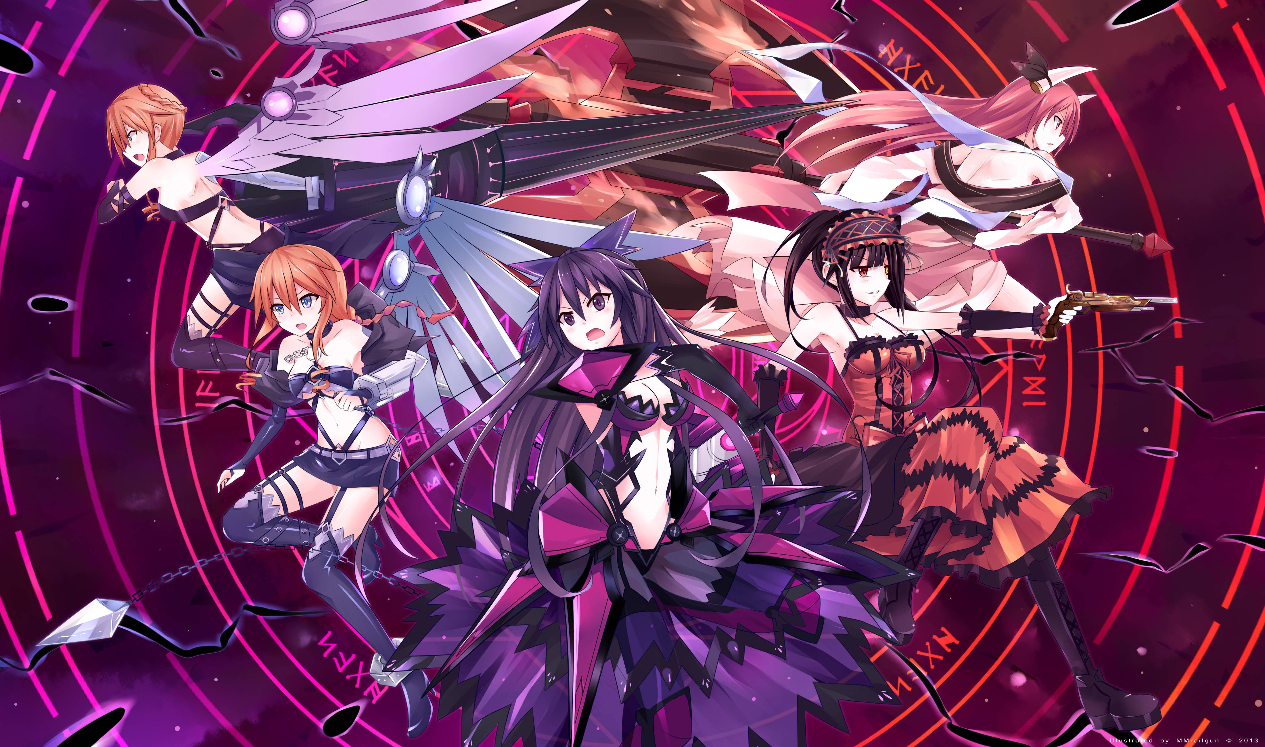 Anime Date A Live - Sankarittaret Taustakuvat