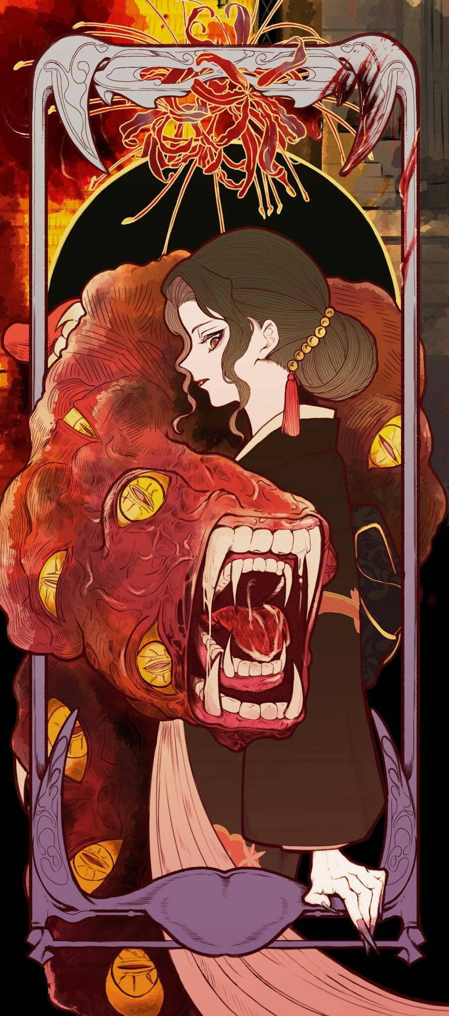 Anime Demon Muzan Taustakuvat