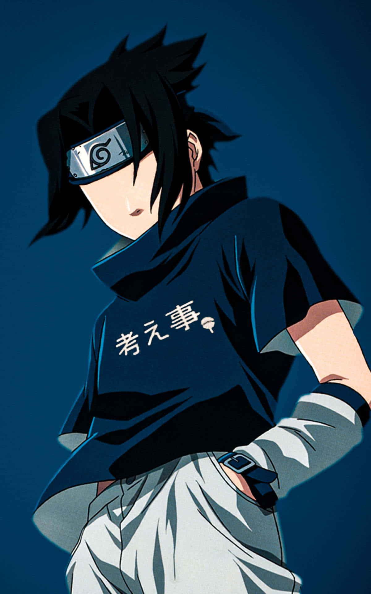 Anime-estetiikkaa coolin Sasuken profiilikuvana Taustakuvat