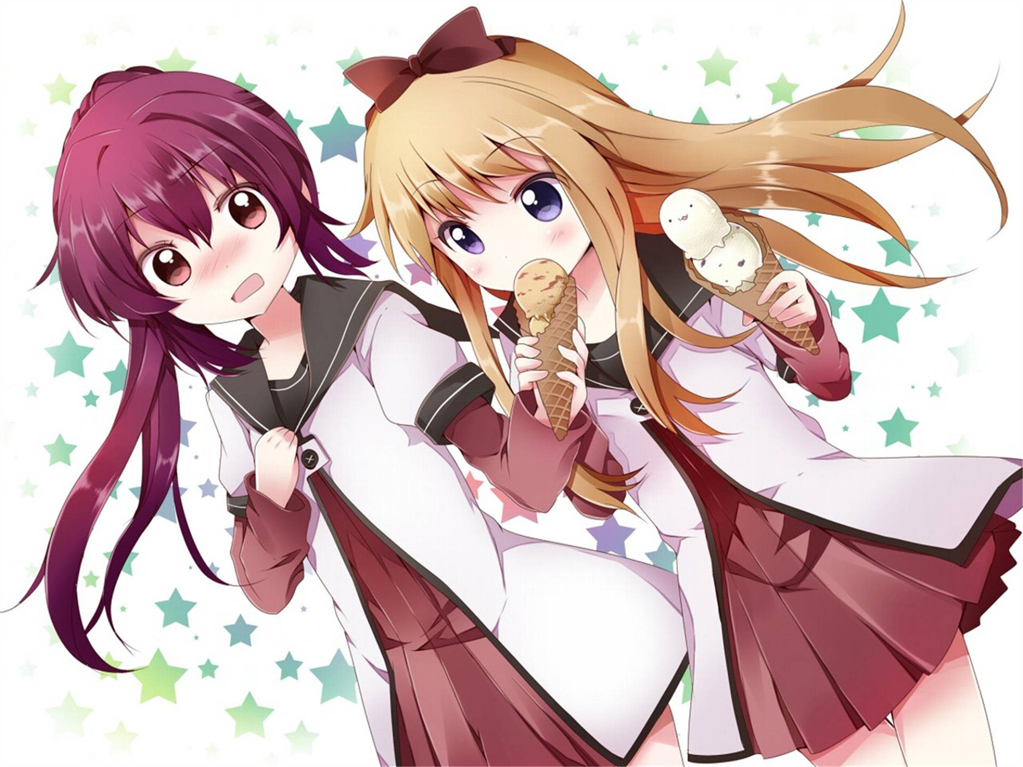 Anime Lesbian Ayano ja Kyoko Taustakuvat