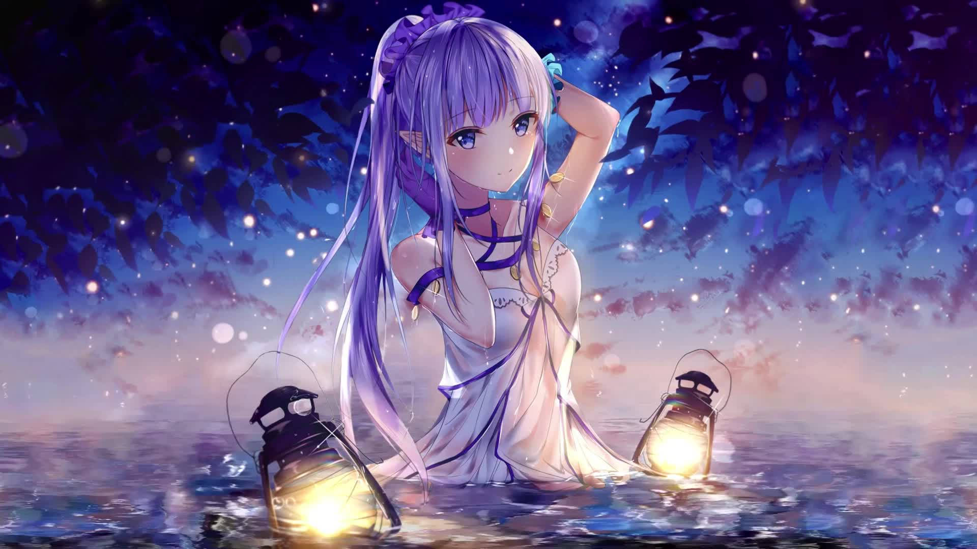 Anime Live Upea Haltia -taustakuva — Anime maisema GIF Taustakuvat