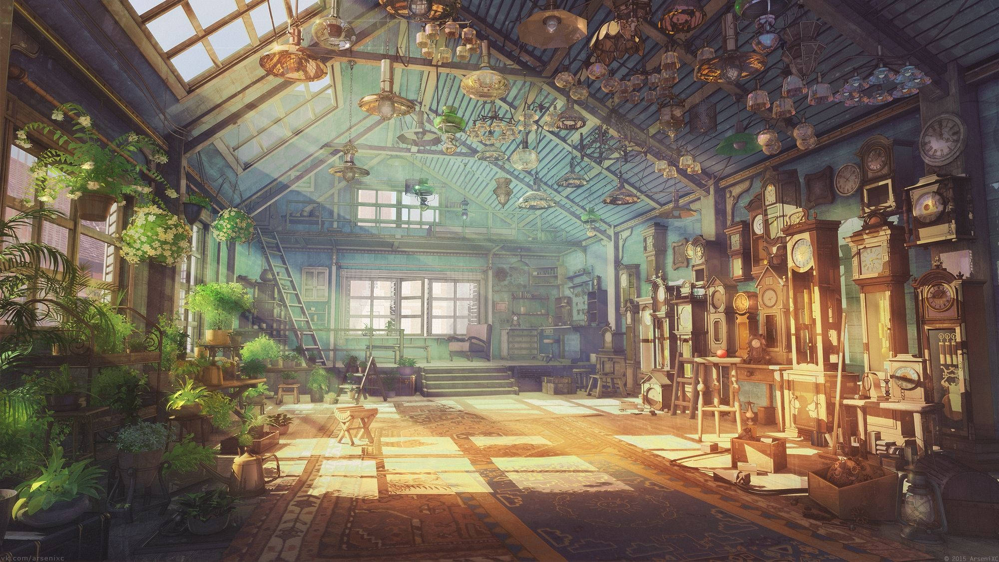 Anime Maisema Vintage Talo Taustakuvat