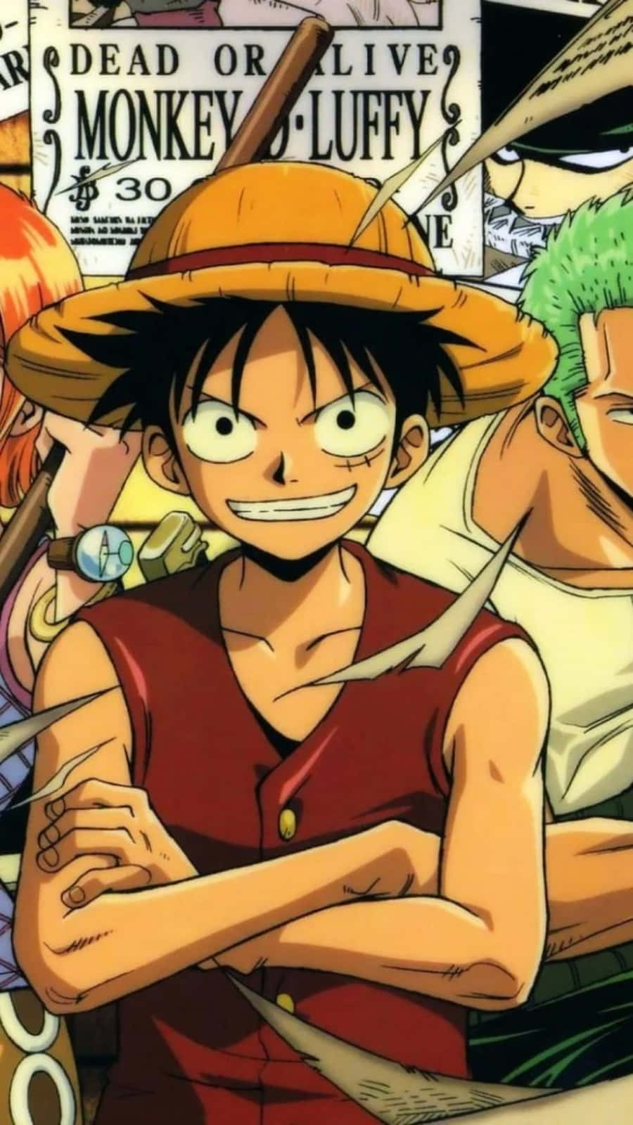 Anime Monkey D Luffy Puhelin Taustakuvat