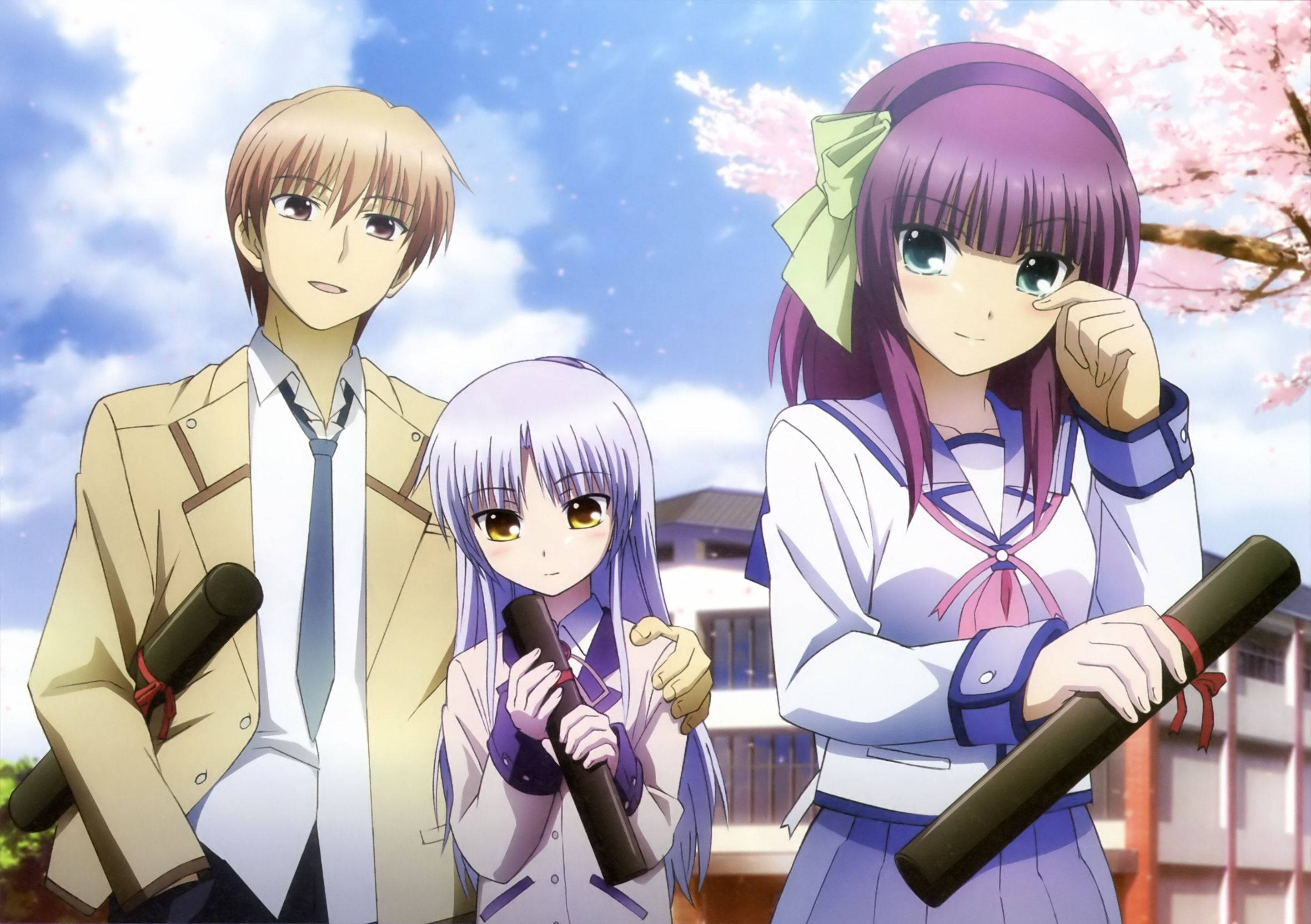 Anime pari Angel Beats Taustakuvat