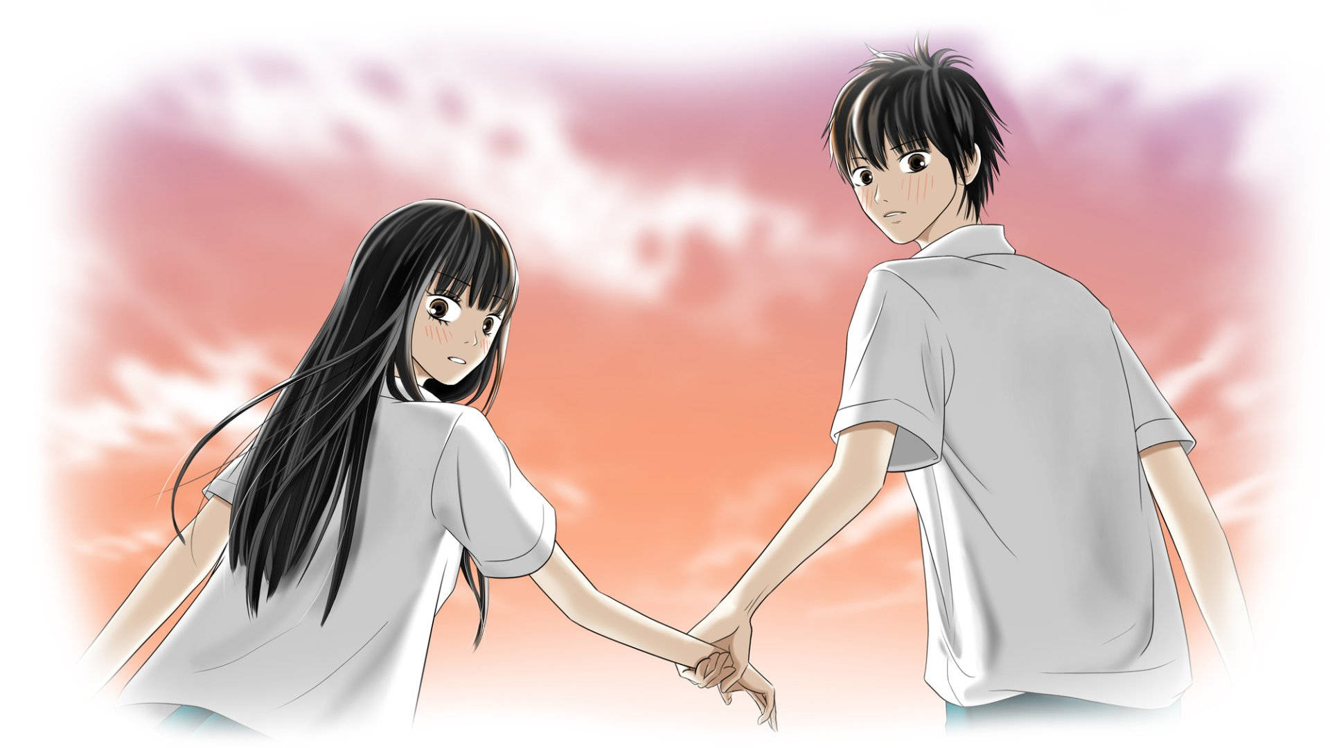 Anime pari: Rakkauden hetki Kimi ni Todokesta Taustakuvat