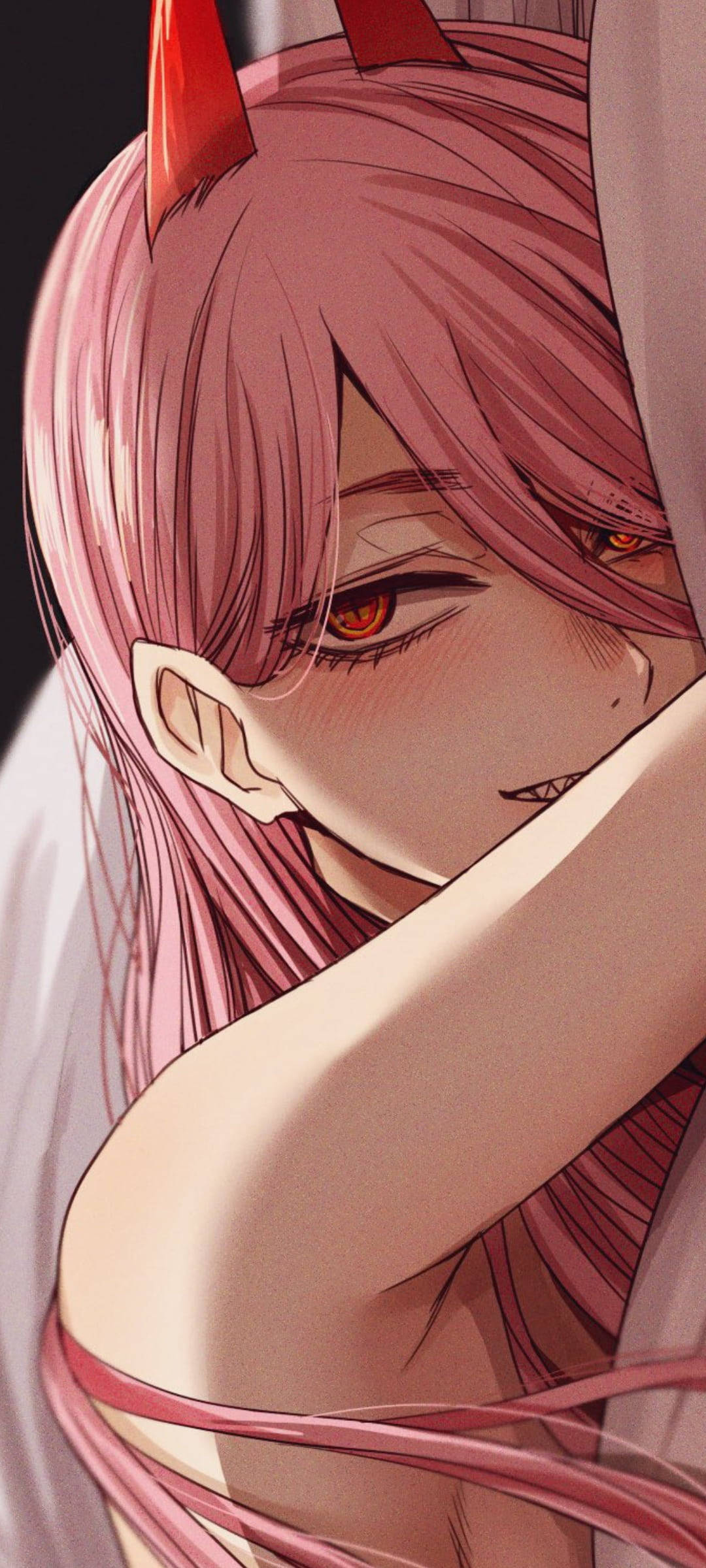 Anime pinkki pahis sarvilla Taustakuvat