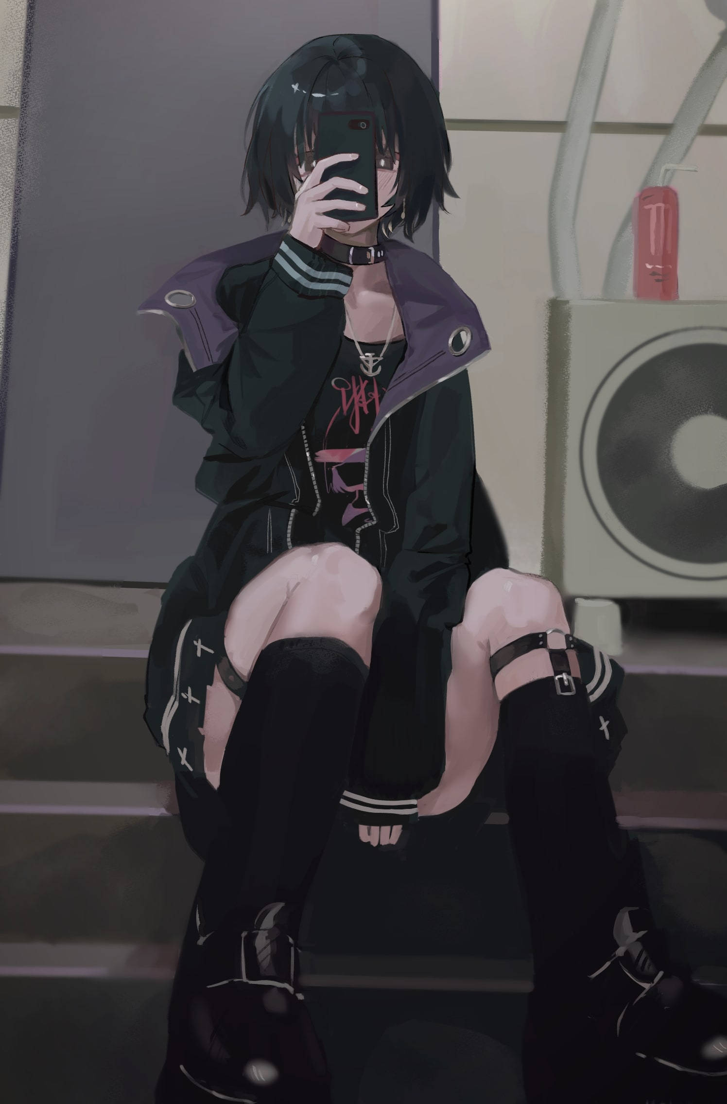Anime-puhelin gootti Taustakuvat