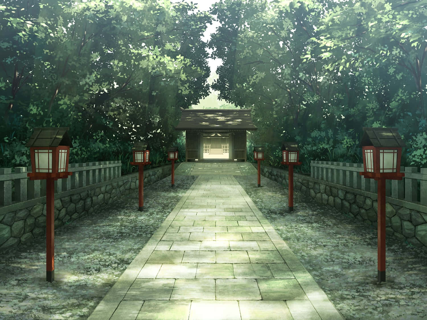 Anime-puiston lyhtypyhäkkötausta Taustakuvat
