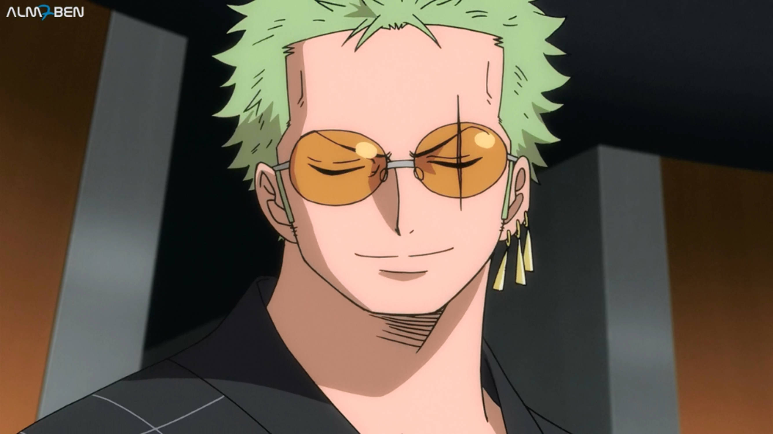 Anime Roronoa Zoro PFP aurinkolaseissa Taustakuvat