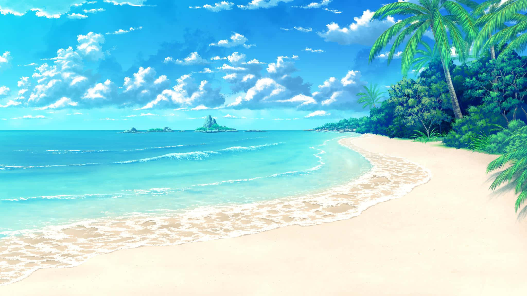 Anime Sininen Ranta Taustakuvat