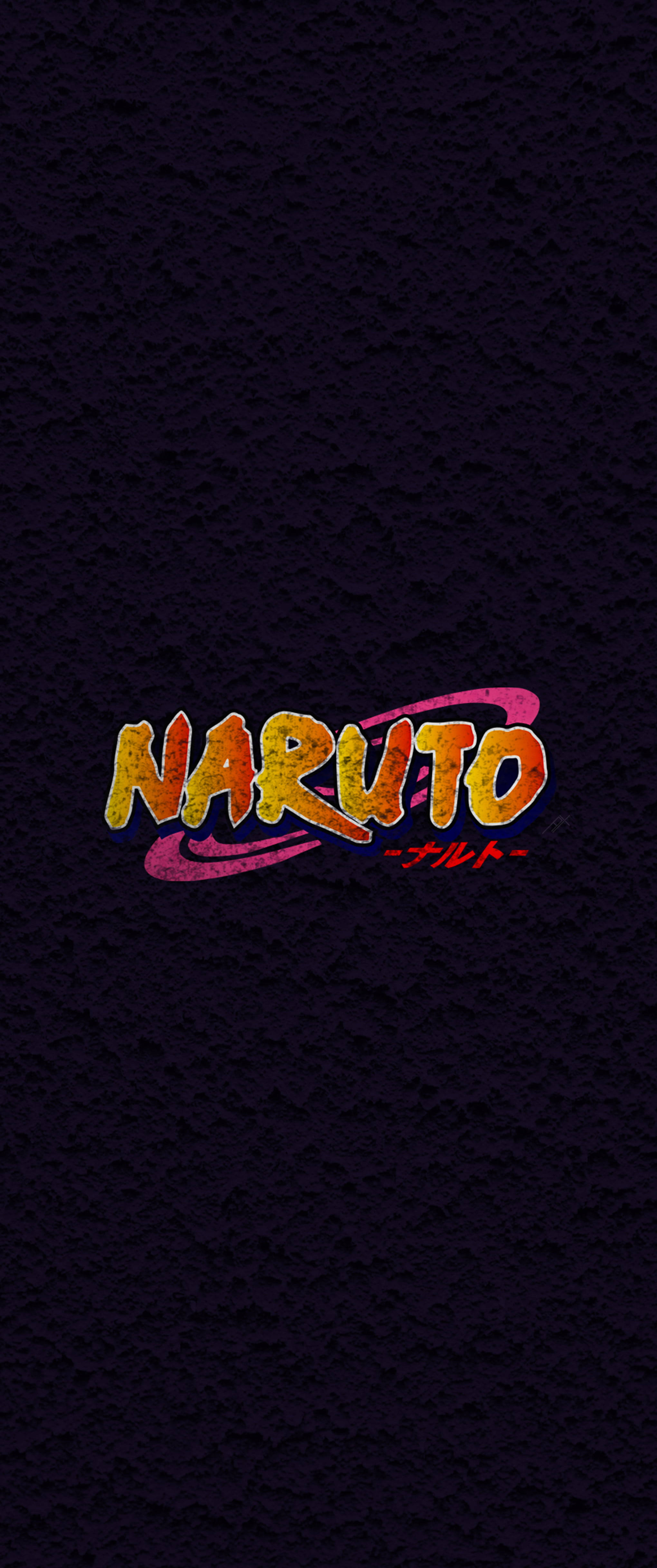 Anime-symbolit Naruto-logo mustalla Taustakuvat