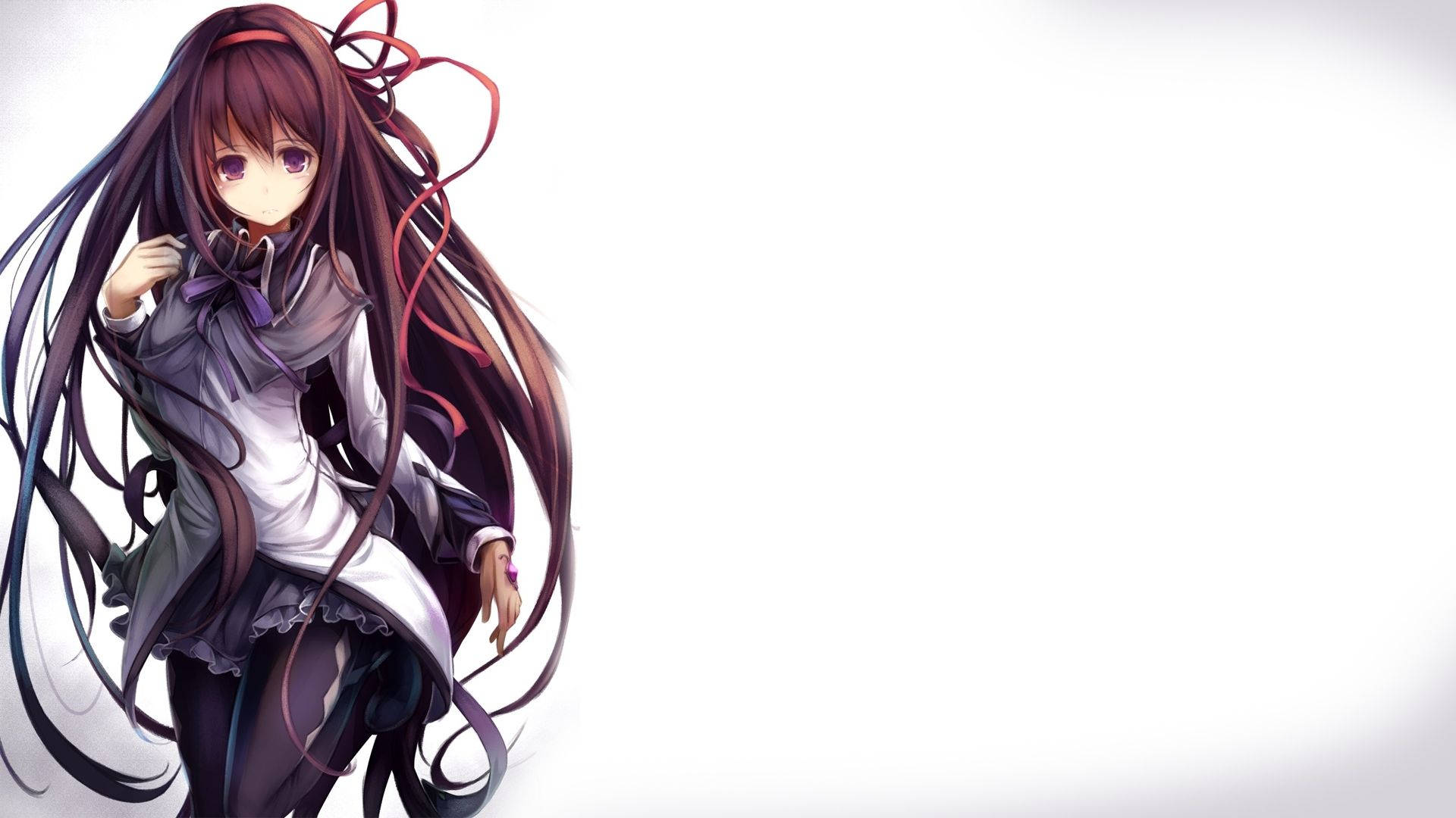 Anime-tyttö Homura Akemi Taustakuvat