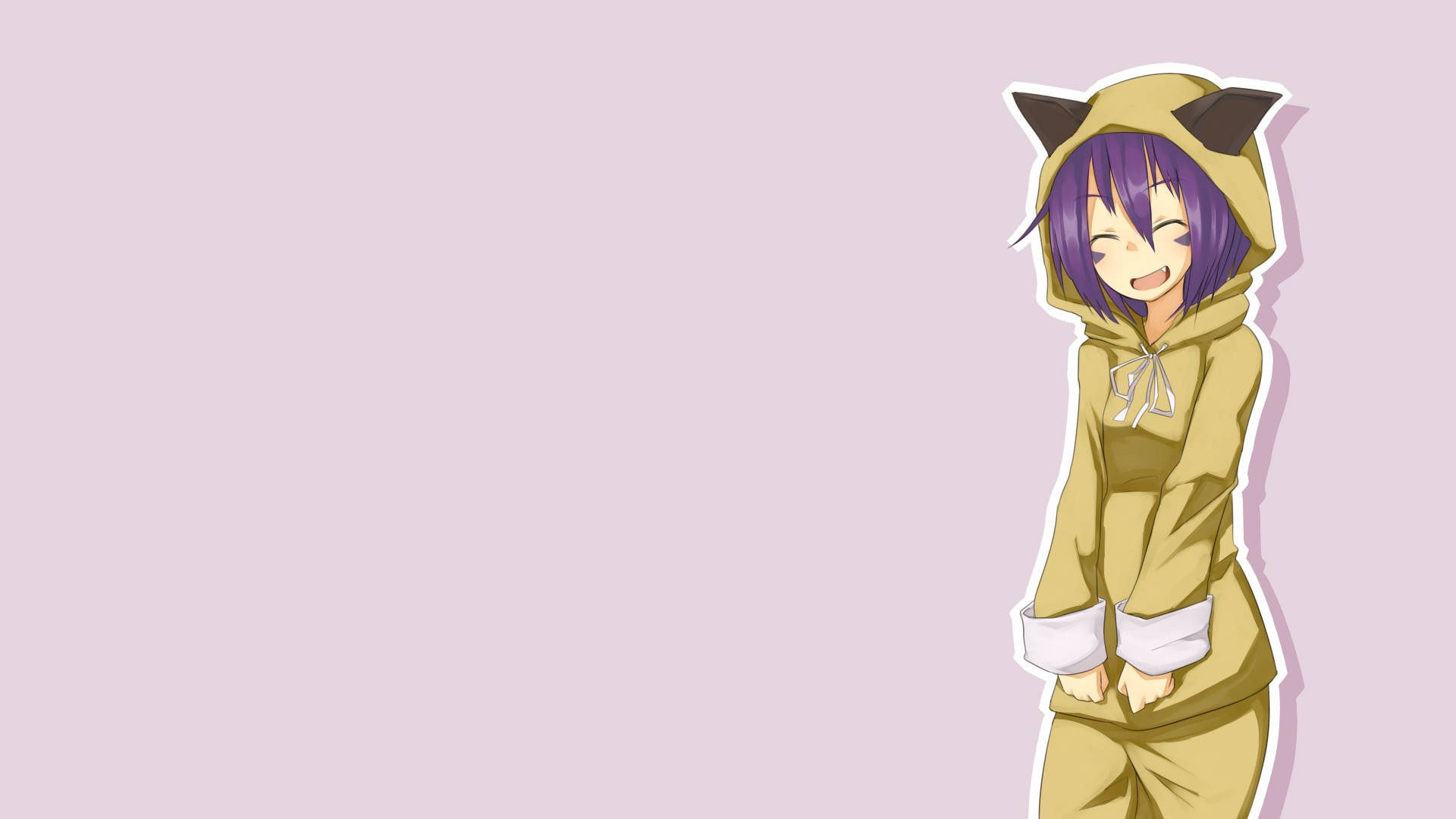 Anime-tyttö huppari Merry Taustakuvat