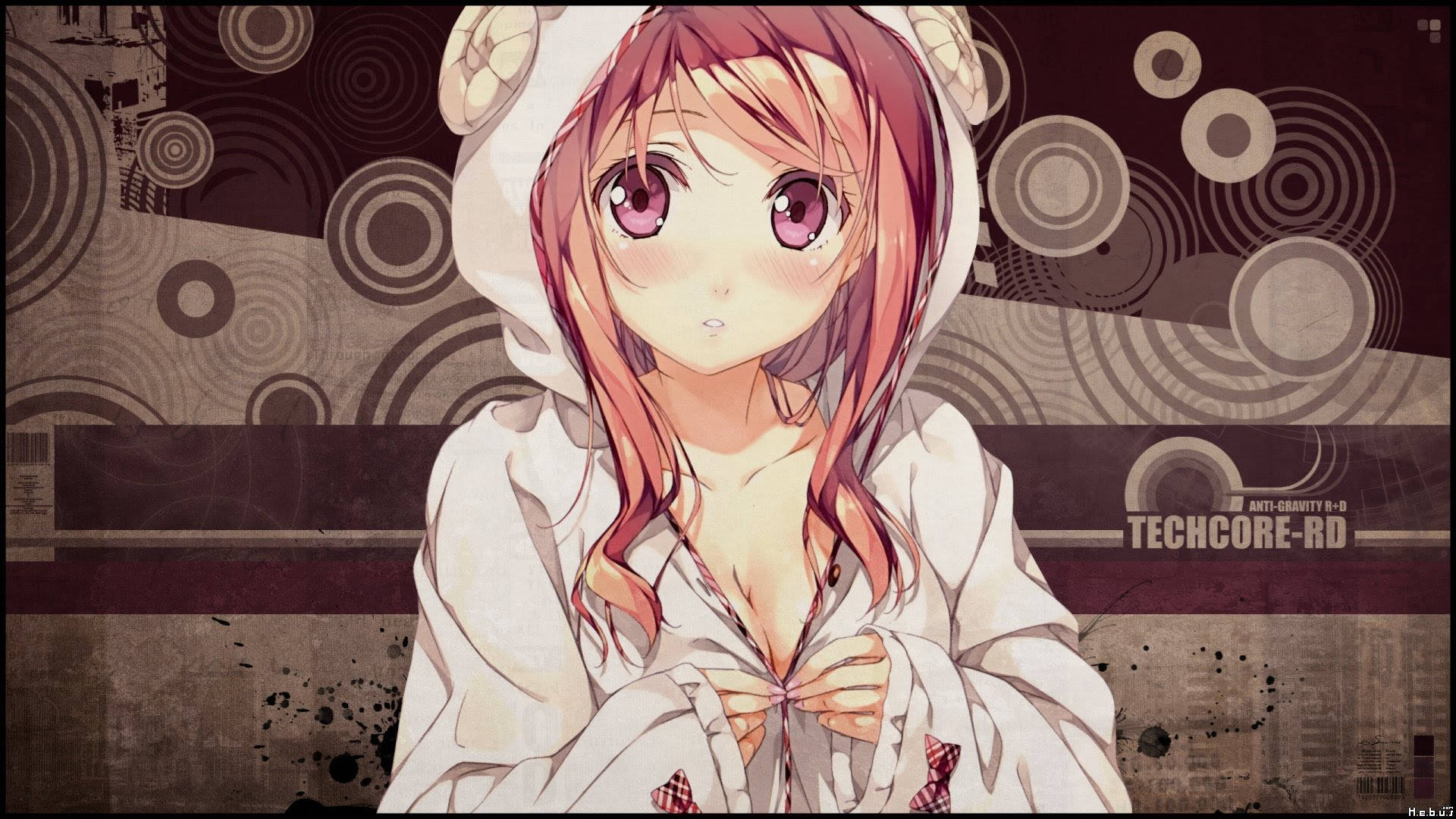 Anime-tyttö hupparissa, Kantoku Taustakuvat