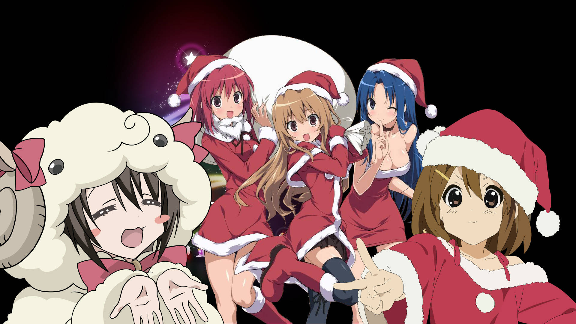 Anime Tyttö Joulu Toradora Hahmot Taustakuvat