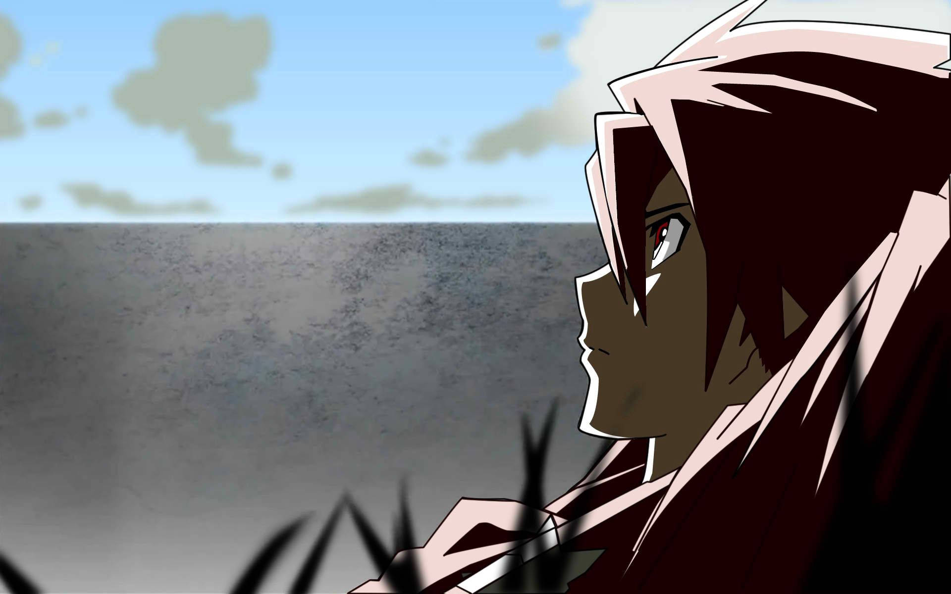 Anime-tyttö makaamassa ruohikossa Taustakuvat