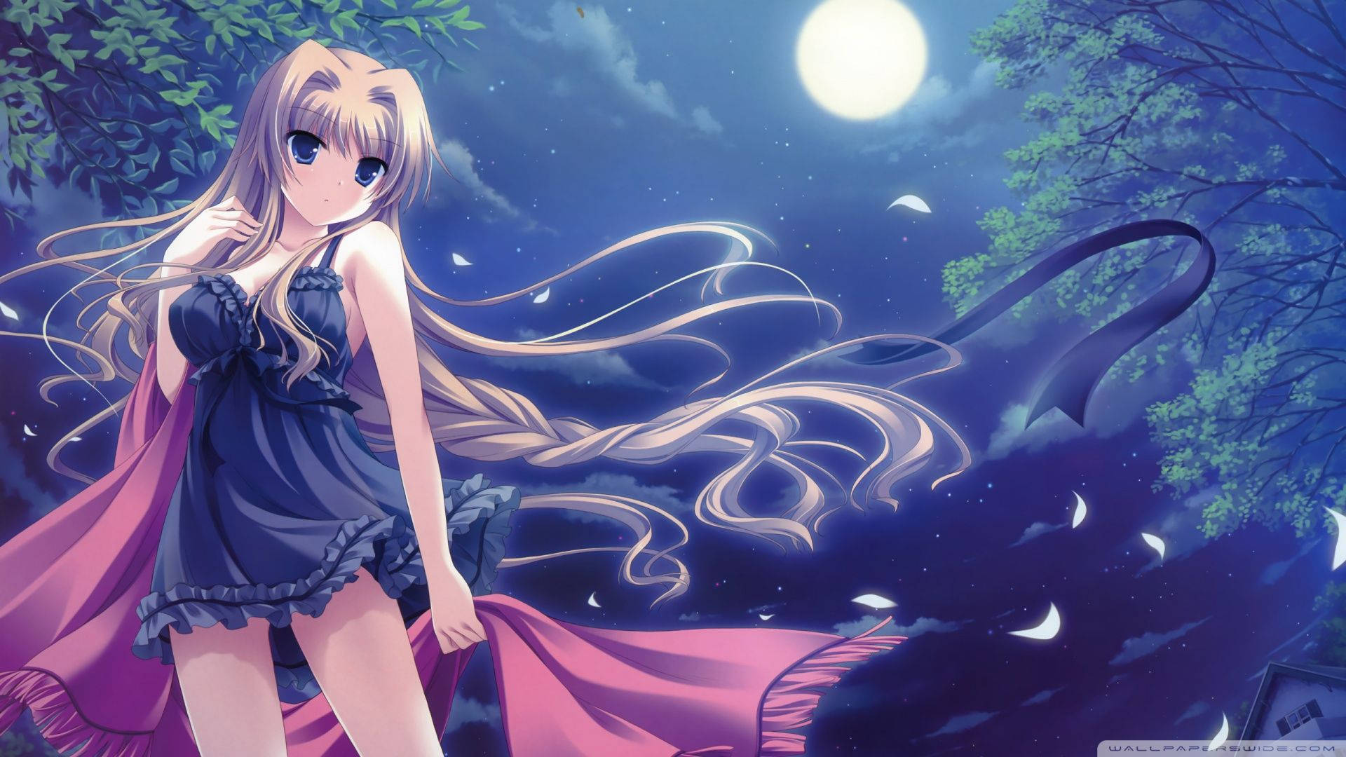 Anime-tyttö seksikkäässä alusasussa Taustakuvat
