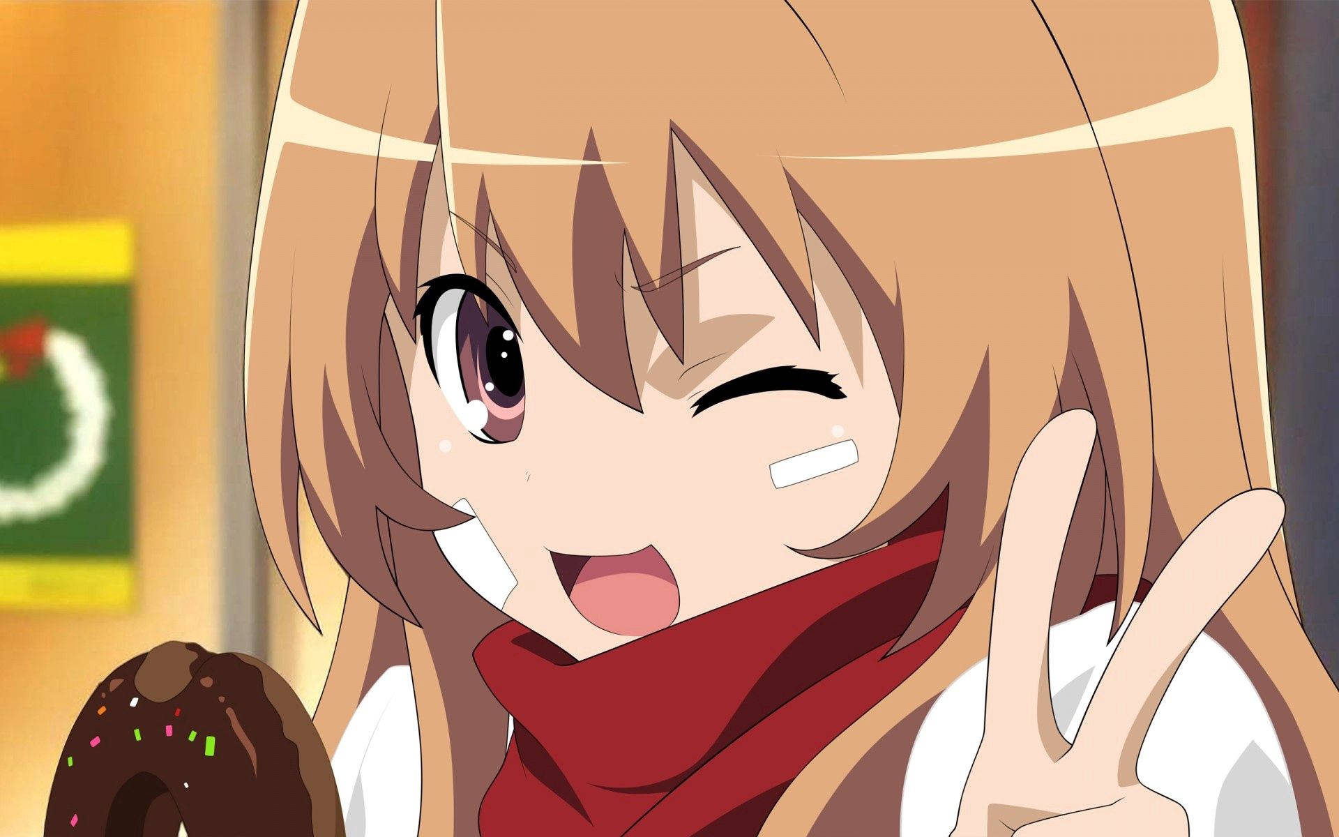 Anime-tyttö Taiga Aisaka Taustakuvat