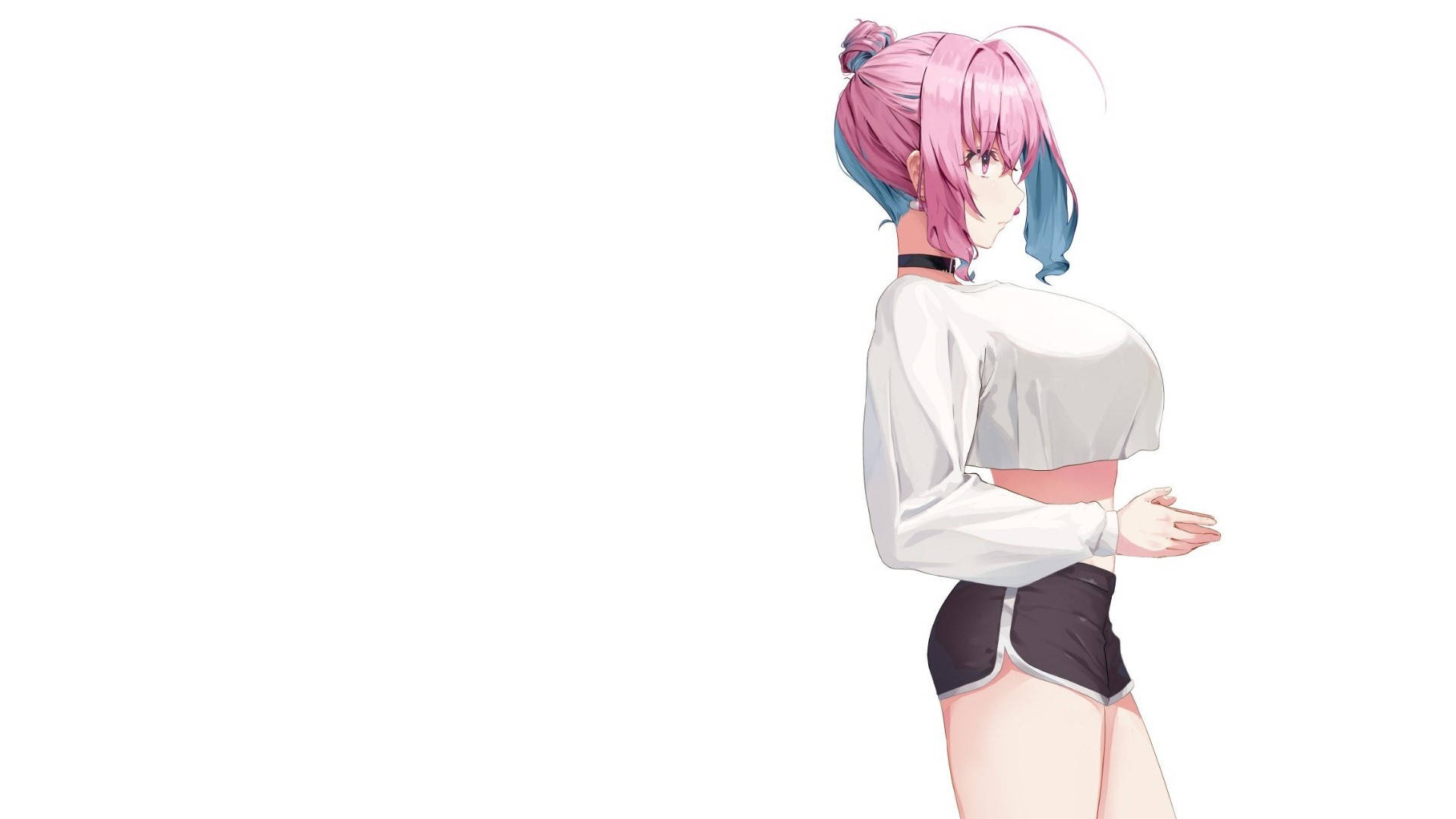 Anime tyttöjen rinnat taideteos
