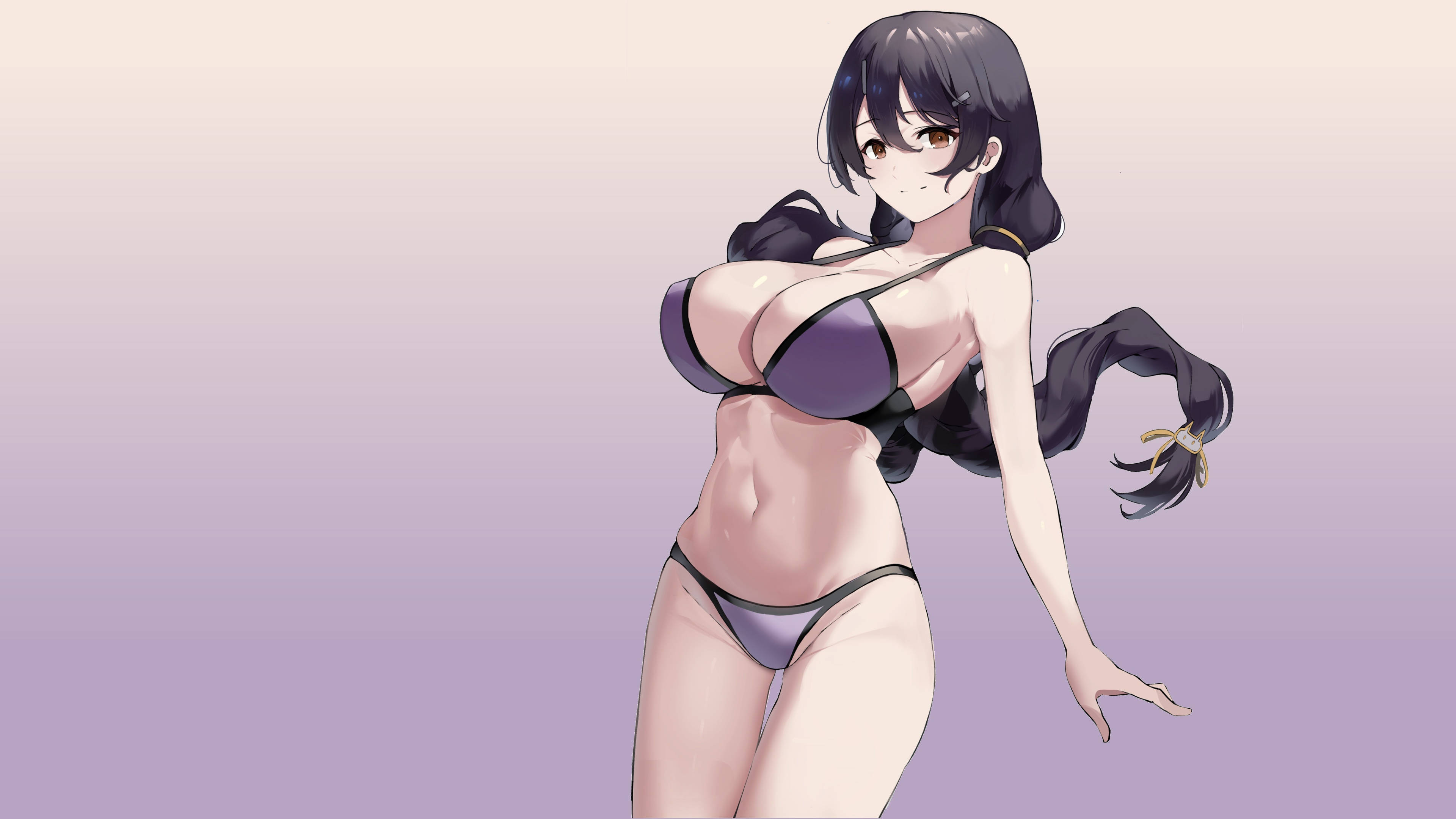Anime tyttöjen rinnat bikinit Taustakuvat