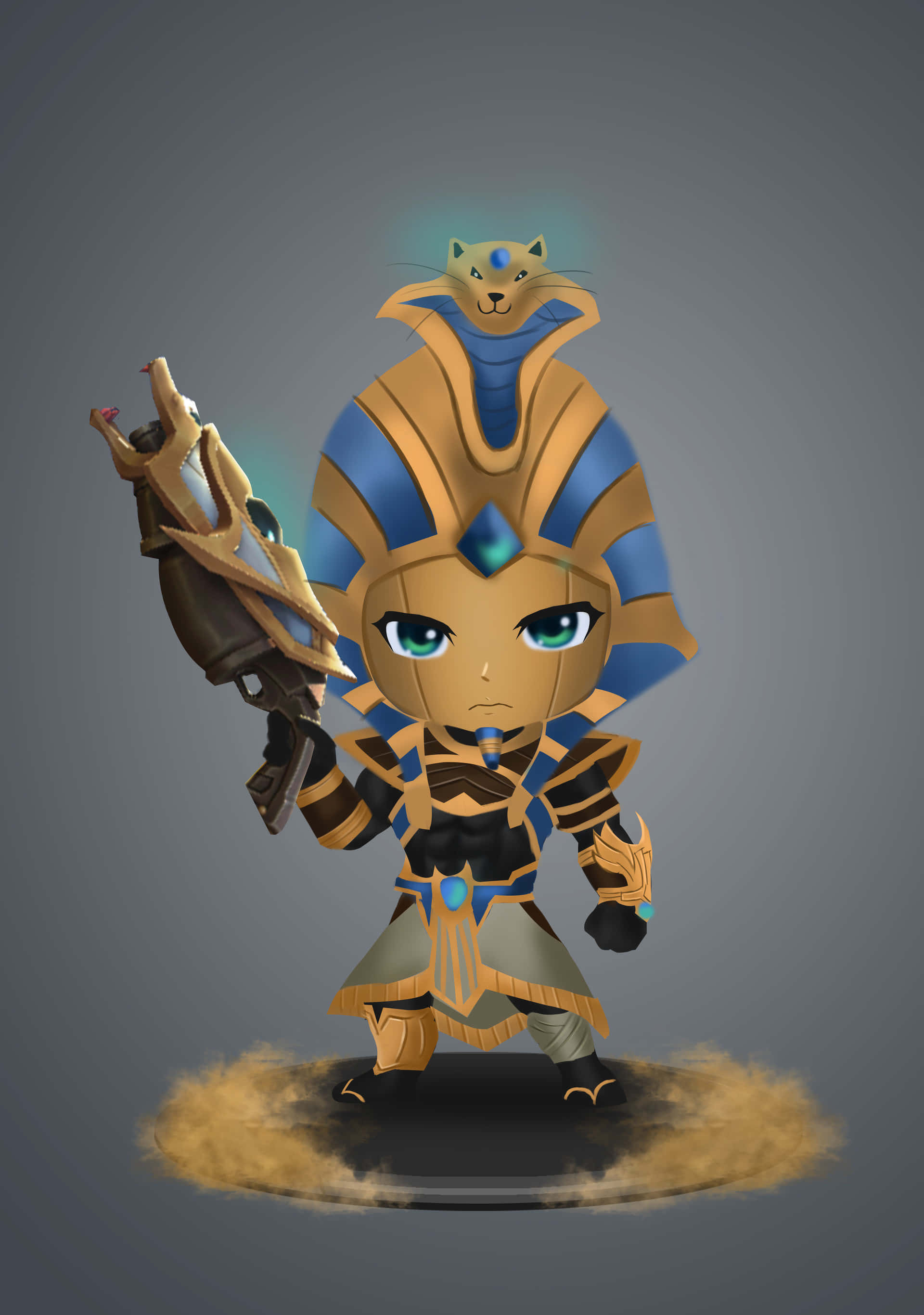 Anime-tyylinen Anubis Mobile Legends Roger Taustakuvat
