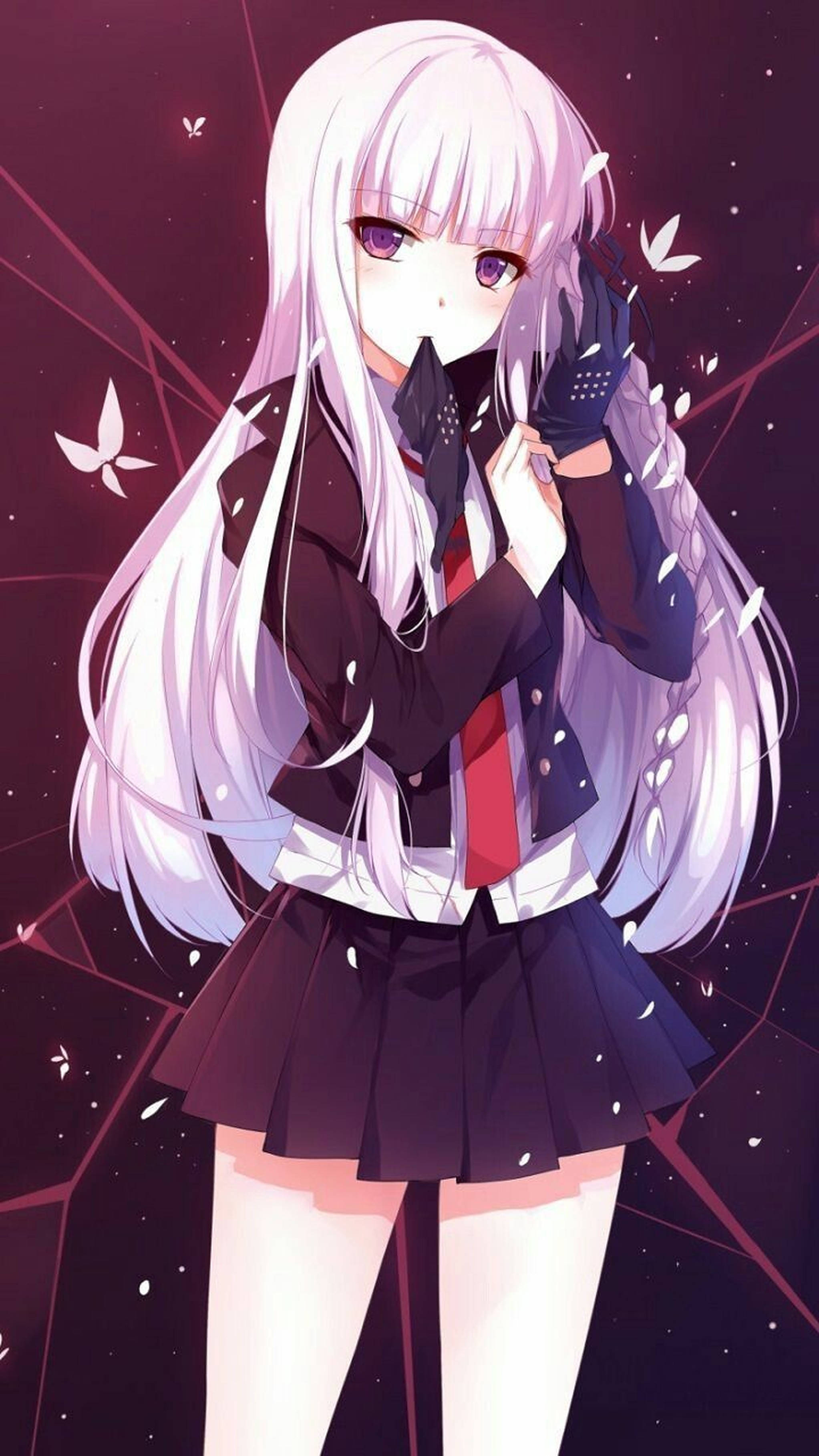 Animefanin ilo: Kyouko Kirigiri iPhone-taustakuvana Taustakuvat