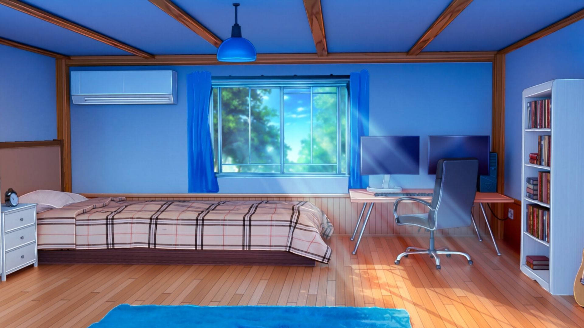 Animehuoneen auringonsäteet Taustakuvat