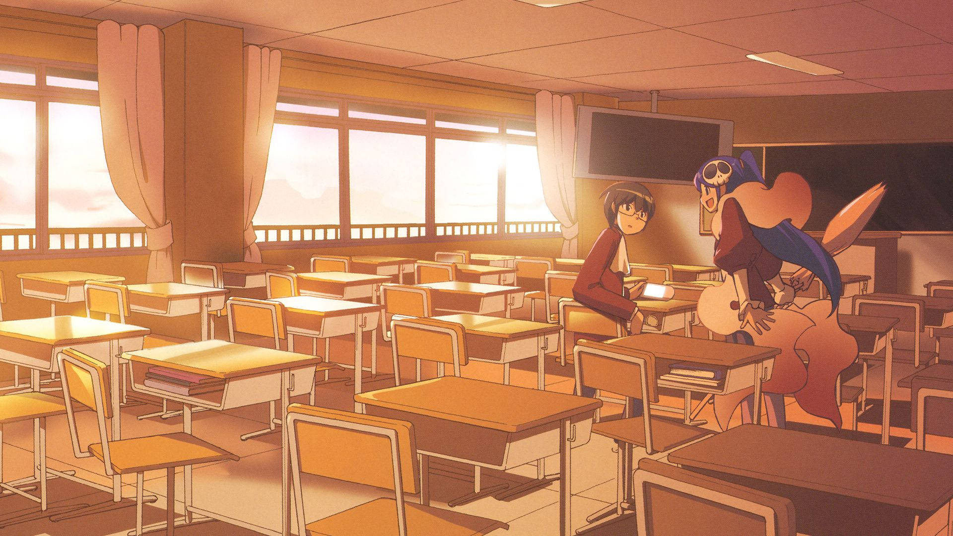 Animekoulumaisema The World God Only Knows Keima Elucia Taustakuvat