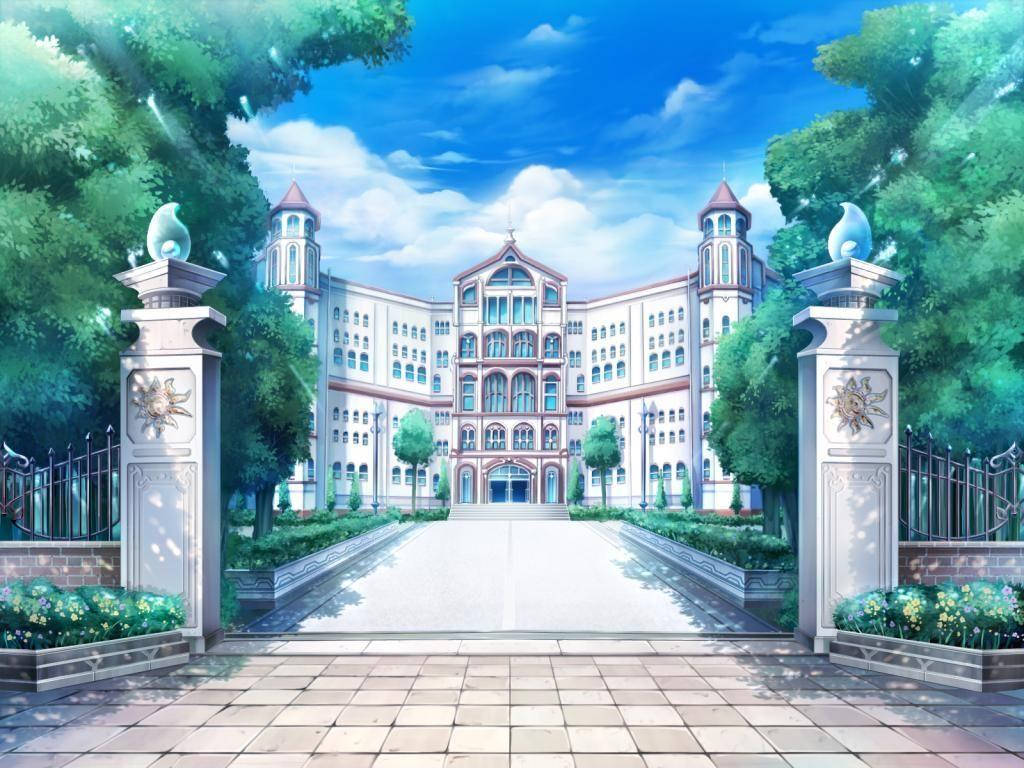 Animekoulumaisema Yumesaki-akatemia Taustakuvat