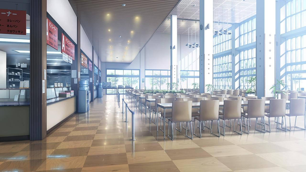 Animekoulun maisema korkeakoulun kahvila Taustakuvat