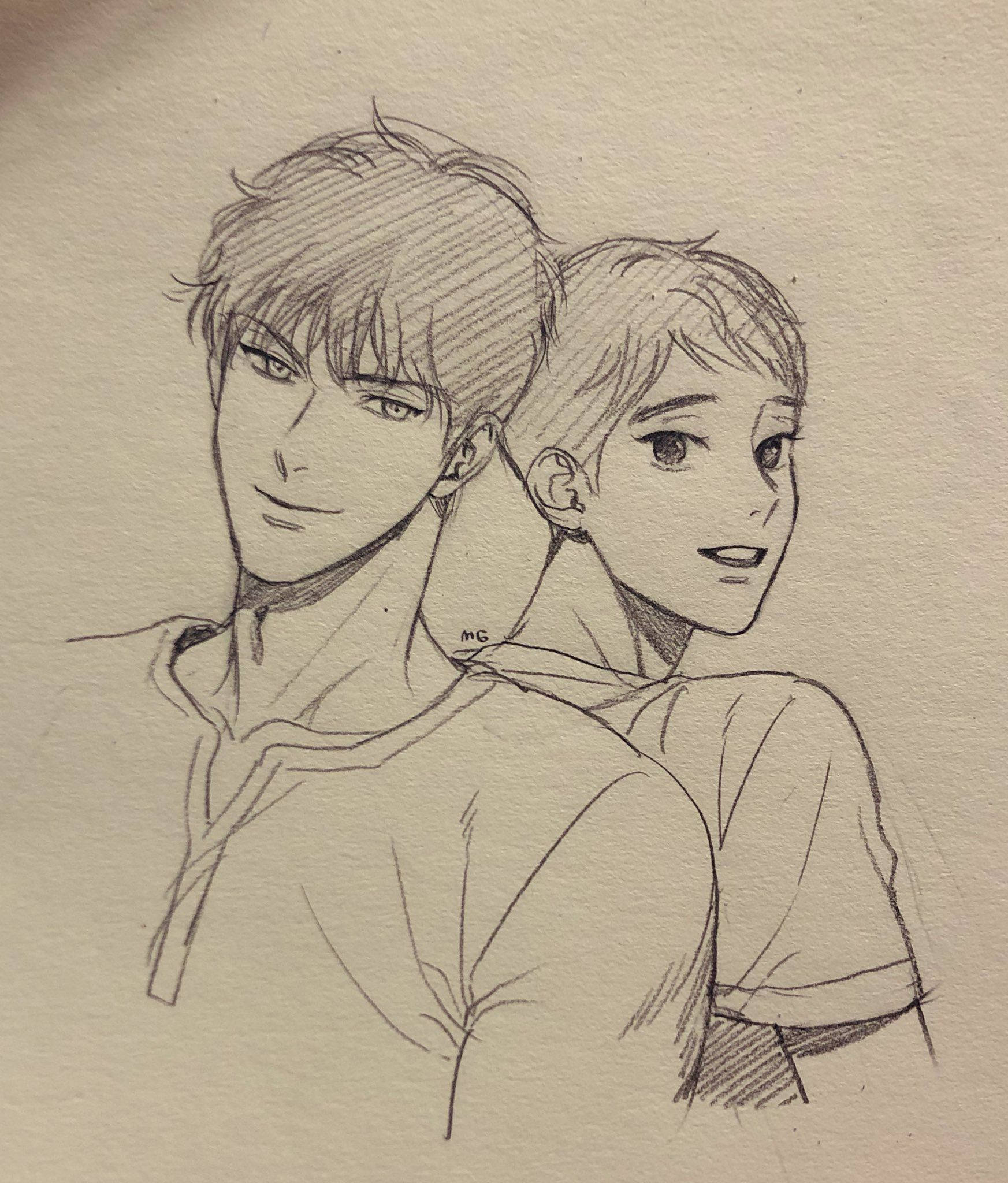 Animepiirros Alex X Dong-Gyun Taustakuvat