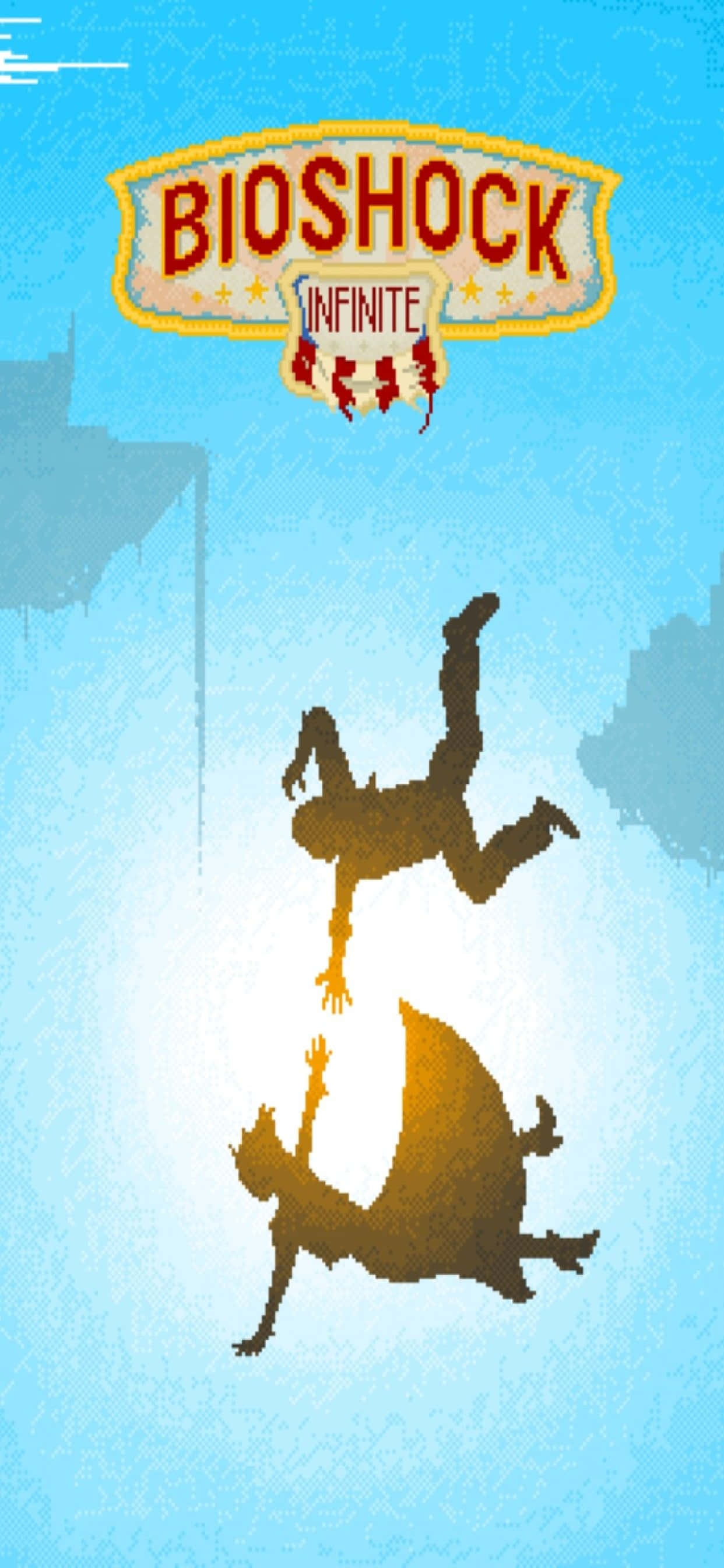 Animoitu iPhone Xs Max Bioshock Infinite -taustakuva Taustakuvat