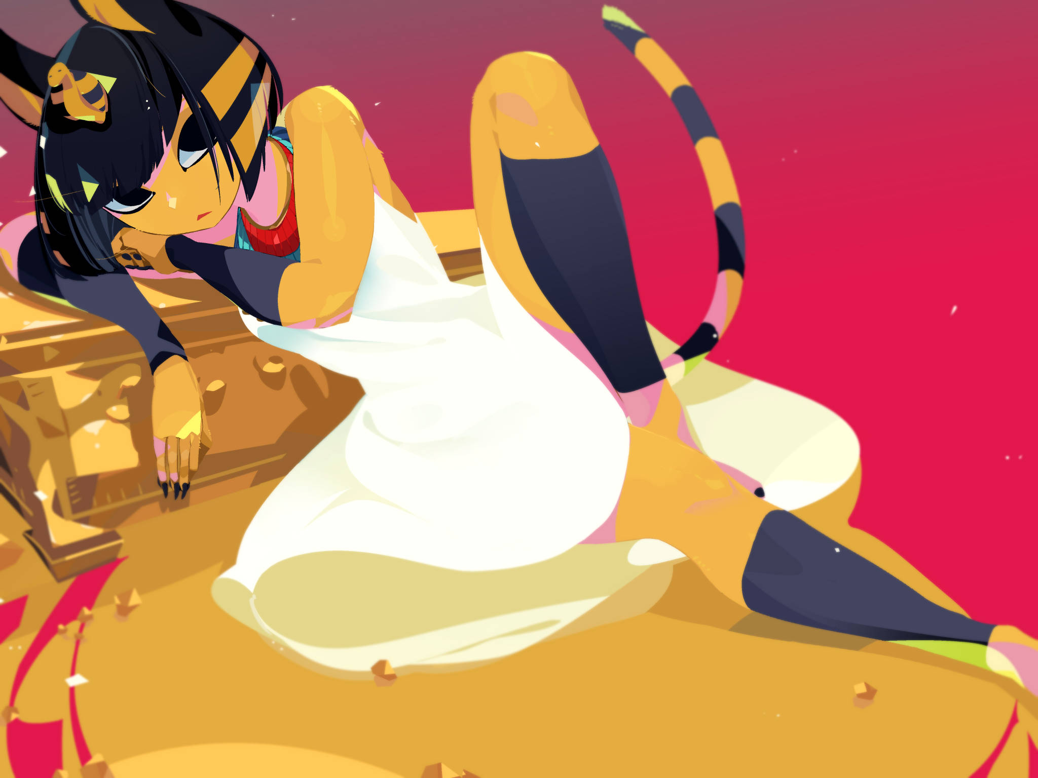 Ankha Animal Crossing lepää päätään Taustakuvat