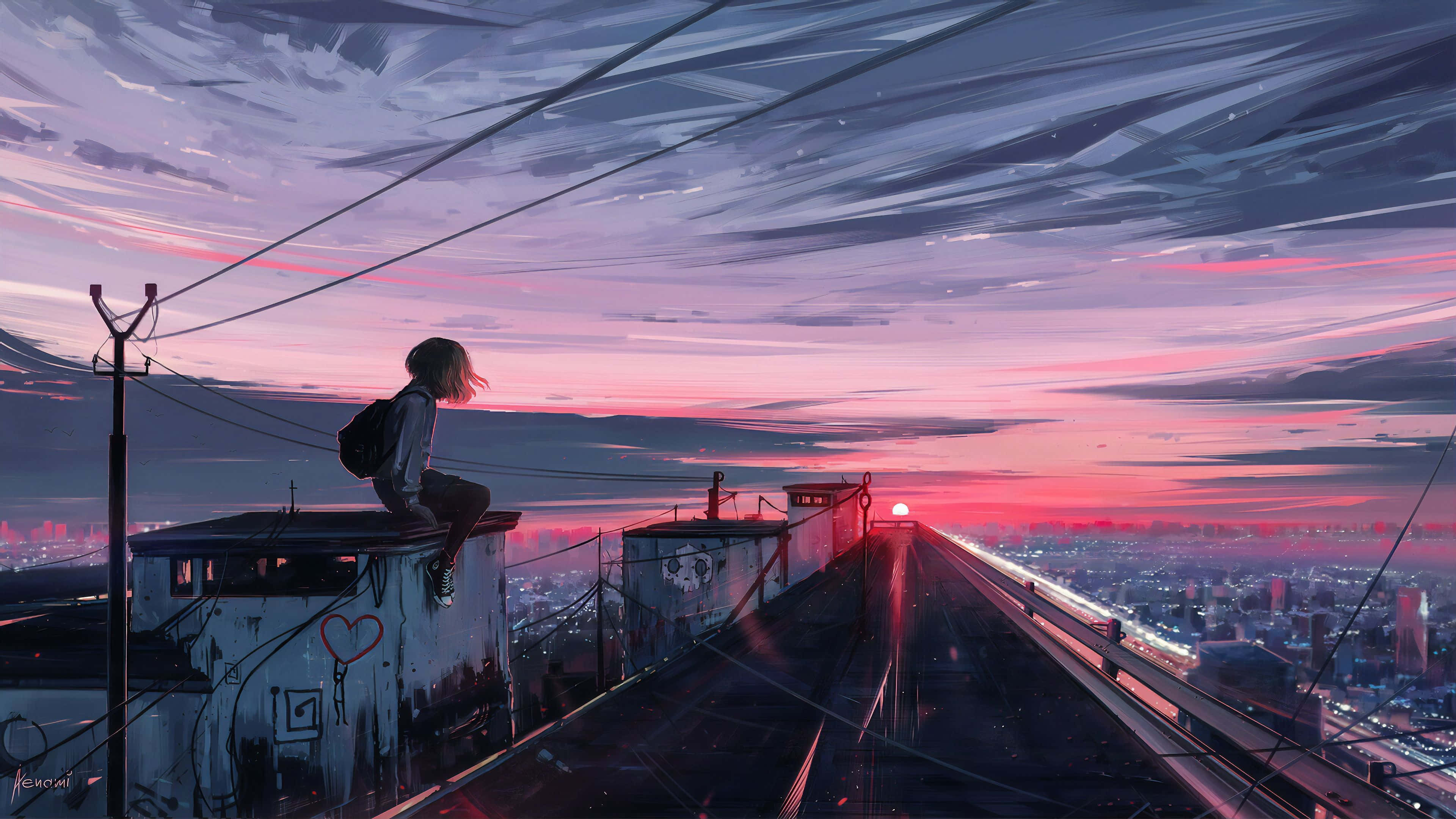 Anna mielikuvituksesi lentää Anime 4K:lla! Taustakuvat