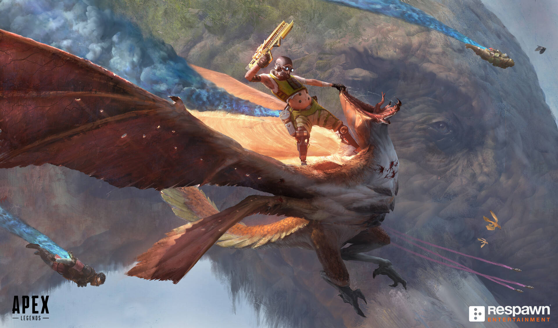 Apex Legends Octane lentämässä Taustakuvat