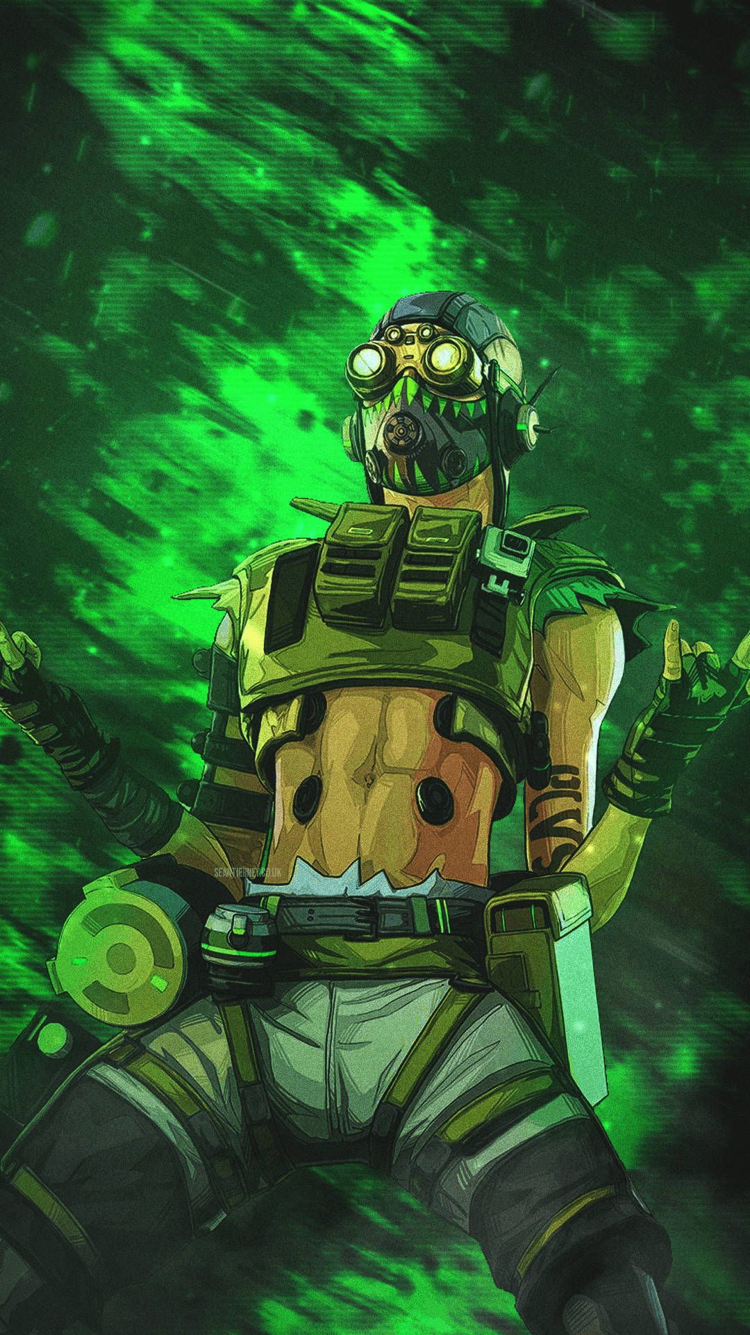 Apex Legends Octane Vihreäteemainen Taustakuvat