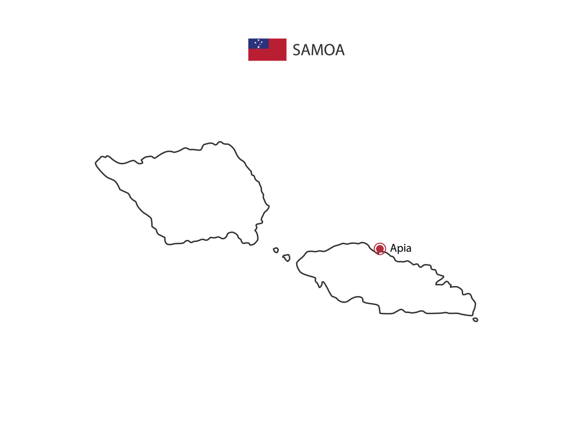Apian kartta, Samoa Taustakuvat
